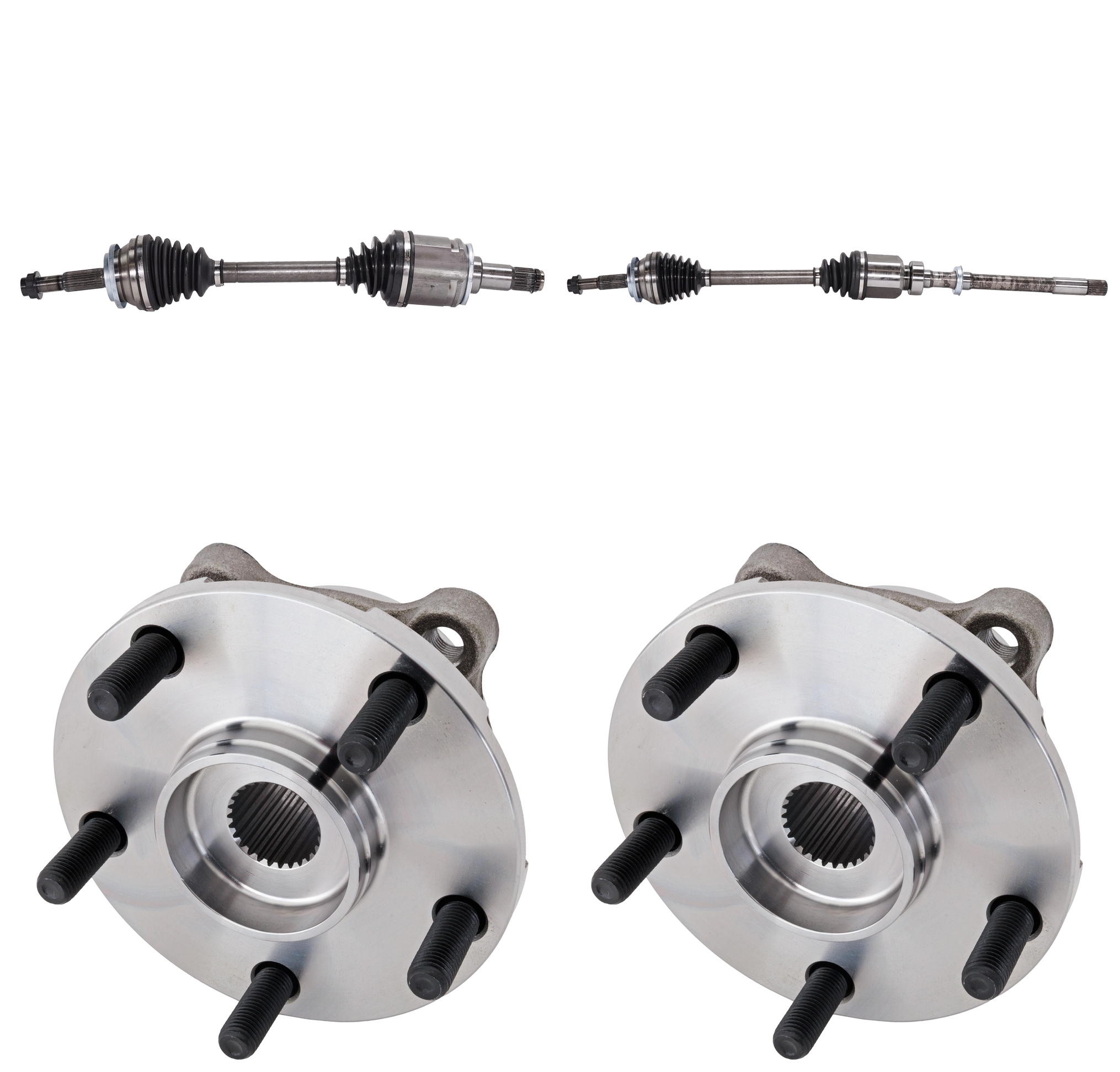 AM RAV4-06-12 FRONT CV AXLE ASSEMBLY RH AND LH 4 pc kit with Wheel Hub SKU KIT 072924 C3565 OEM 435500R010