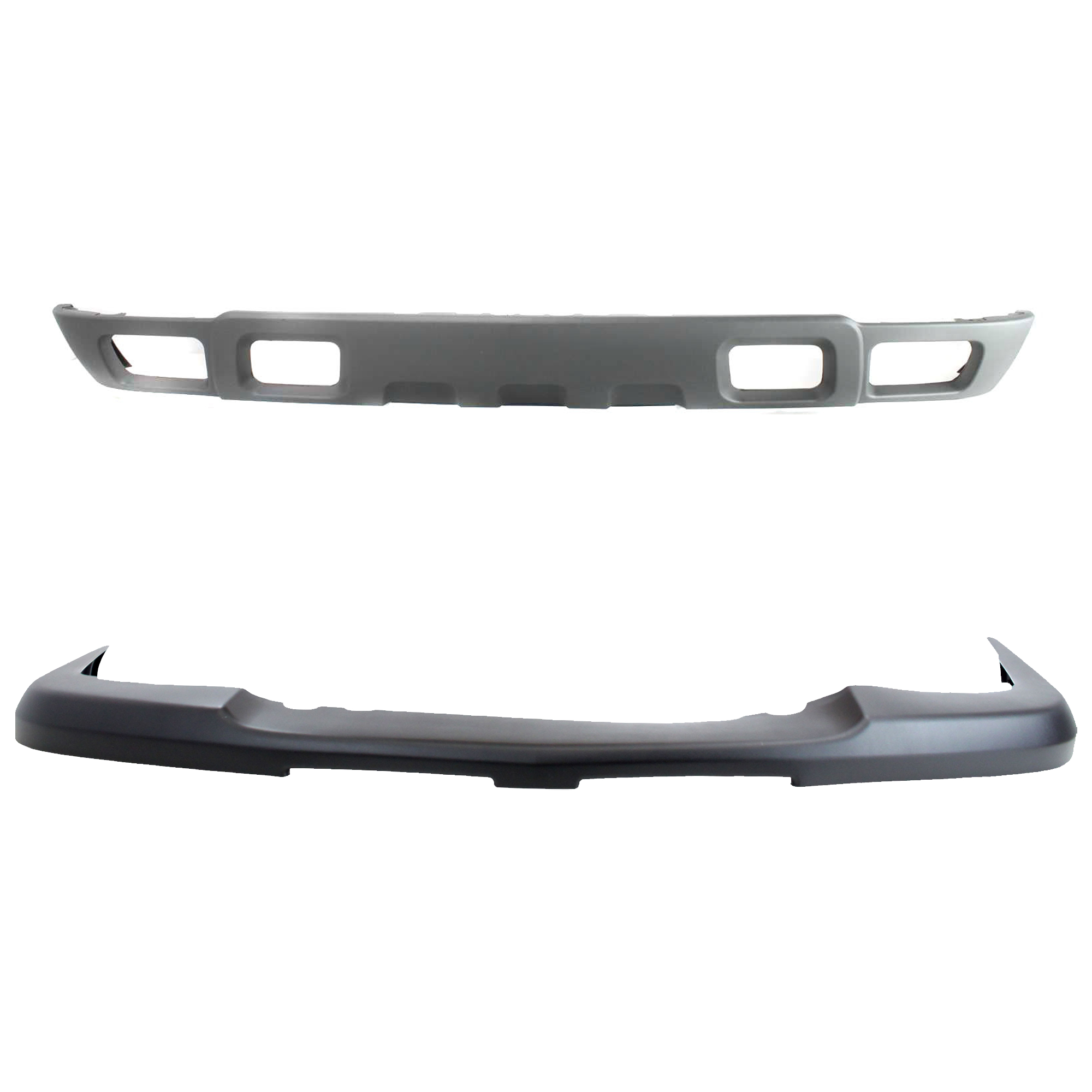 AM AVALANCHE SILVERADO 03-06 FRONT BUMPER COVER Upper Textured 2 pc Kit with Valance SKU KIT 072924 C3619 Partslink GM1051110 GM1092173 OEM 15139805-10367213