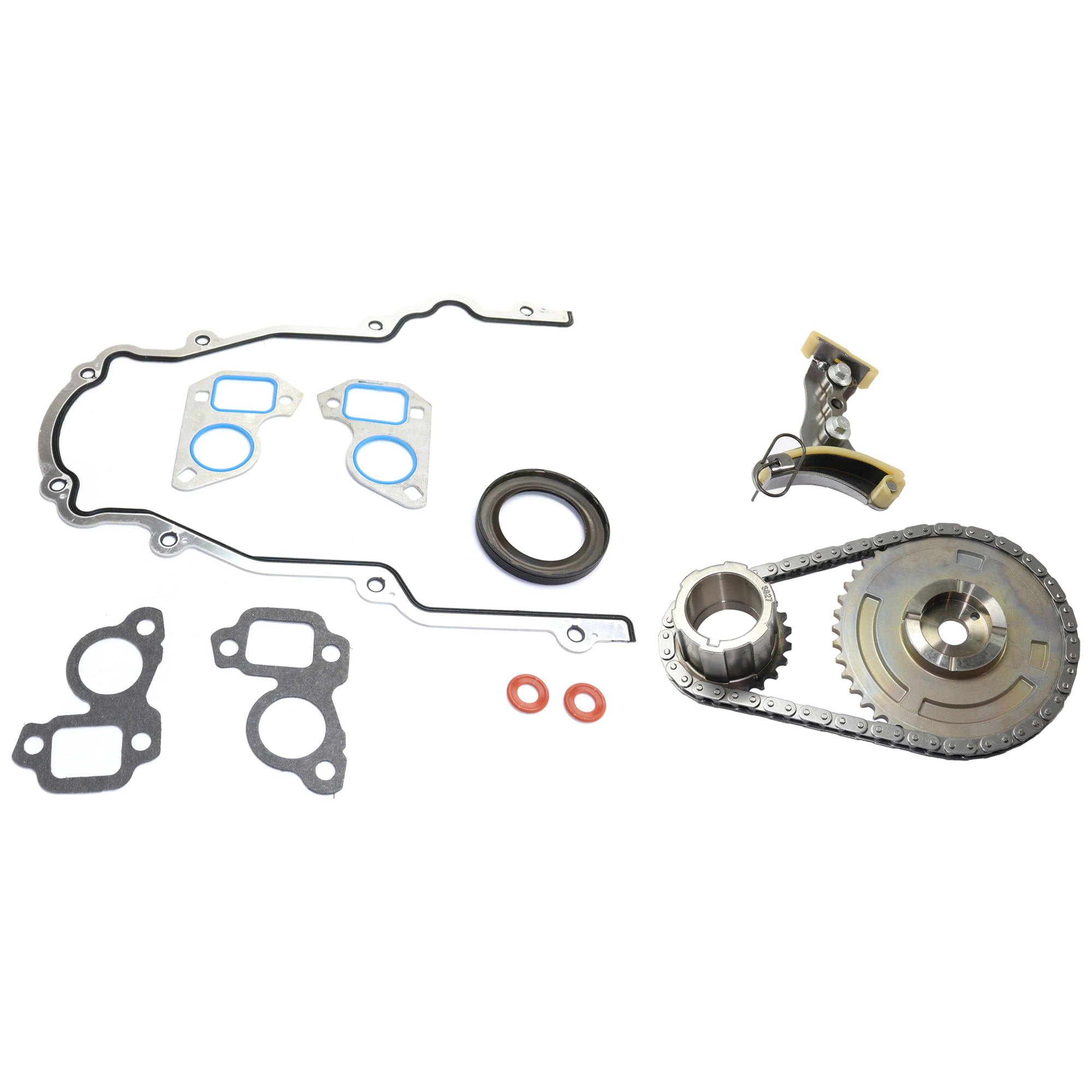 AM SILVERADO 1500-07-12 TIMING CHAIN KIT 2 pc kit with Timing Cover Gasket SKU KIT 072924 C3623 OEM 94205SA 14669-151019801 ATC371