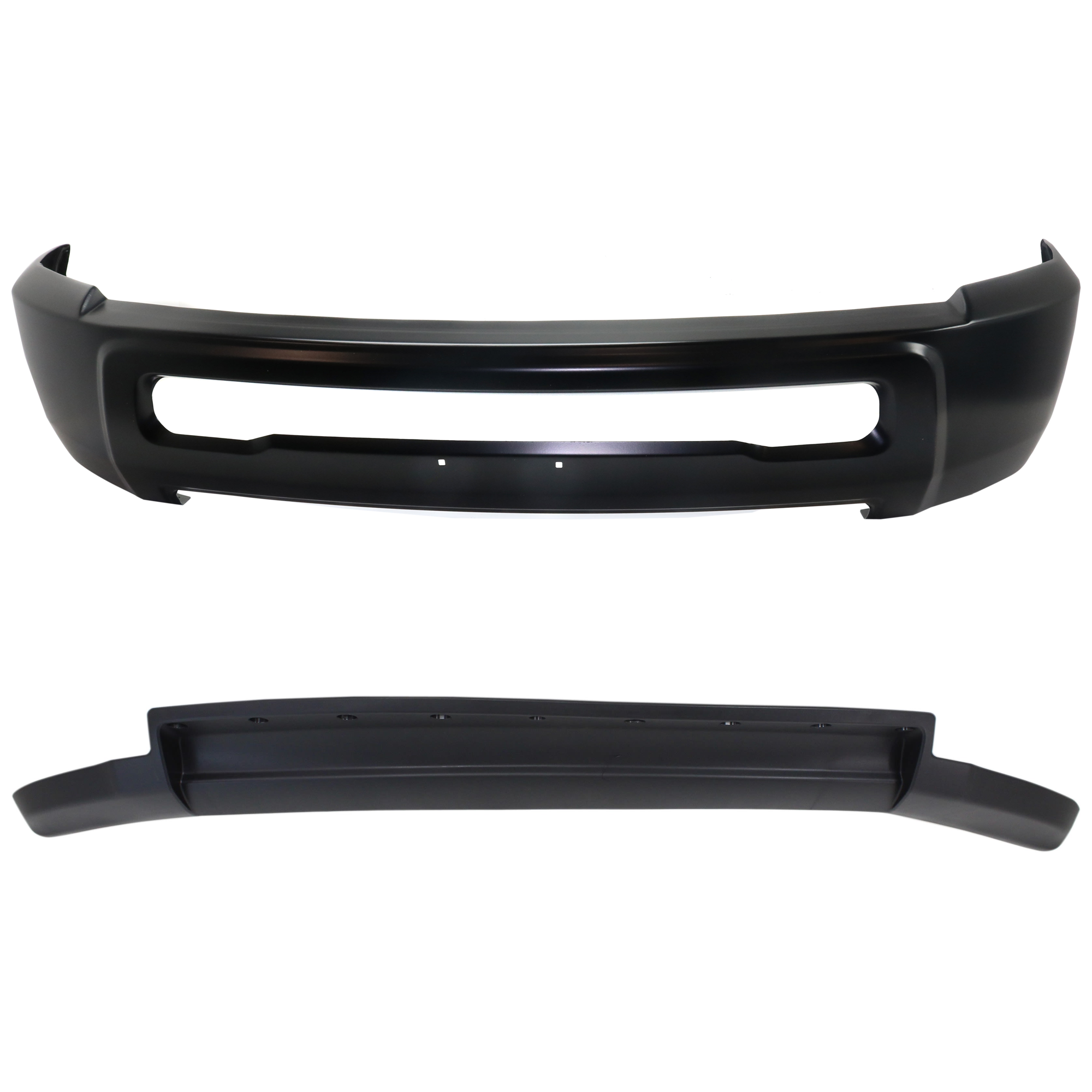 AM RAM 2500-3500-10-10 FRONT BUMPER 2 pc kit w Valance SKU KIT 072924 C3636 Partslink CH1002389 CH1090140 OEM 1MQ01TZZAB 1MQ01RXFAB 68045707