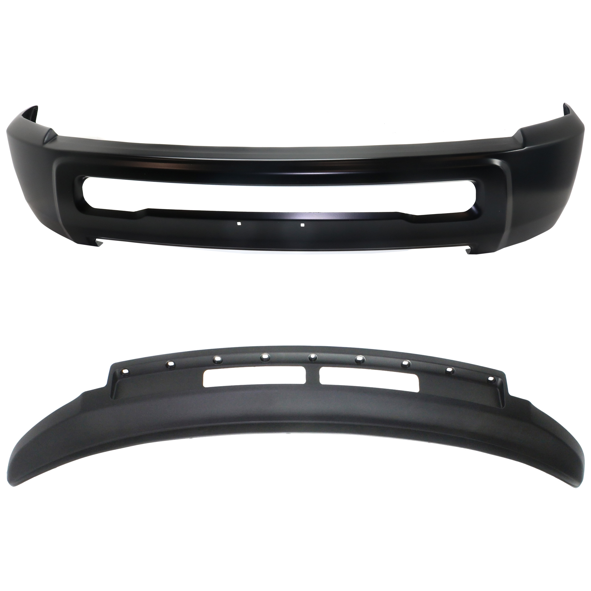 AM 2500-3500-13-18 FRONT BUMPER 2 pc kit w Valance SKU KIT 072924 C3637 Partslink CH1002389 CH1090149 OEM 1MQ01TZZAB 1MQ01RXFAB 68196533