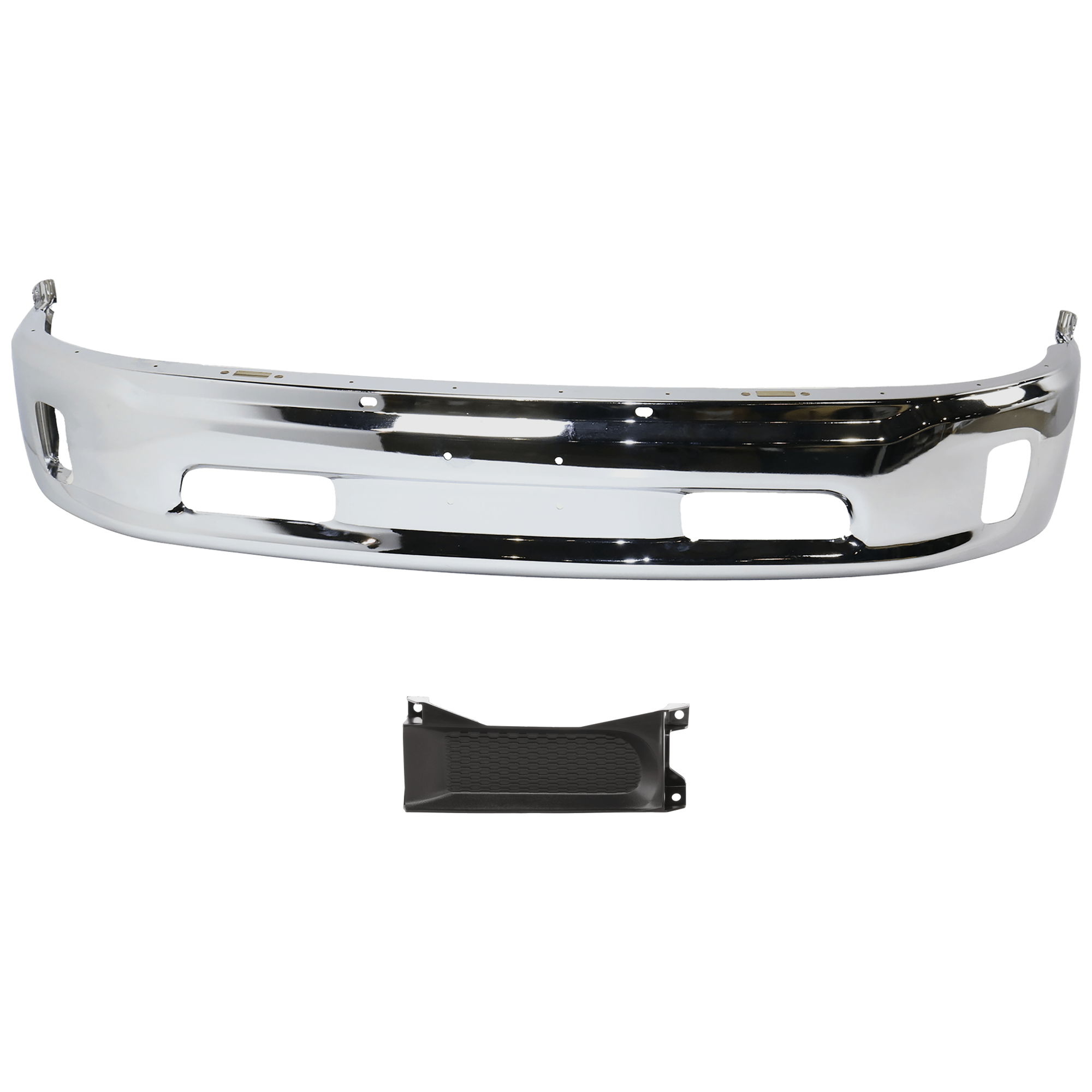 AM RAM 1500-13-18 FRONT BUMPER Lower 2 pc kit w Bumper Trim Includes 19-24-1500 Classic SKU KIT 072924 C3644 Partslink CH1002396 CH1037112 OEM 68160853AB 68196984AA