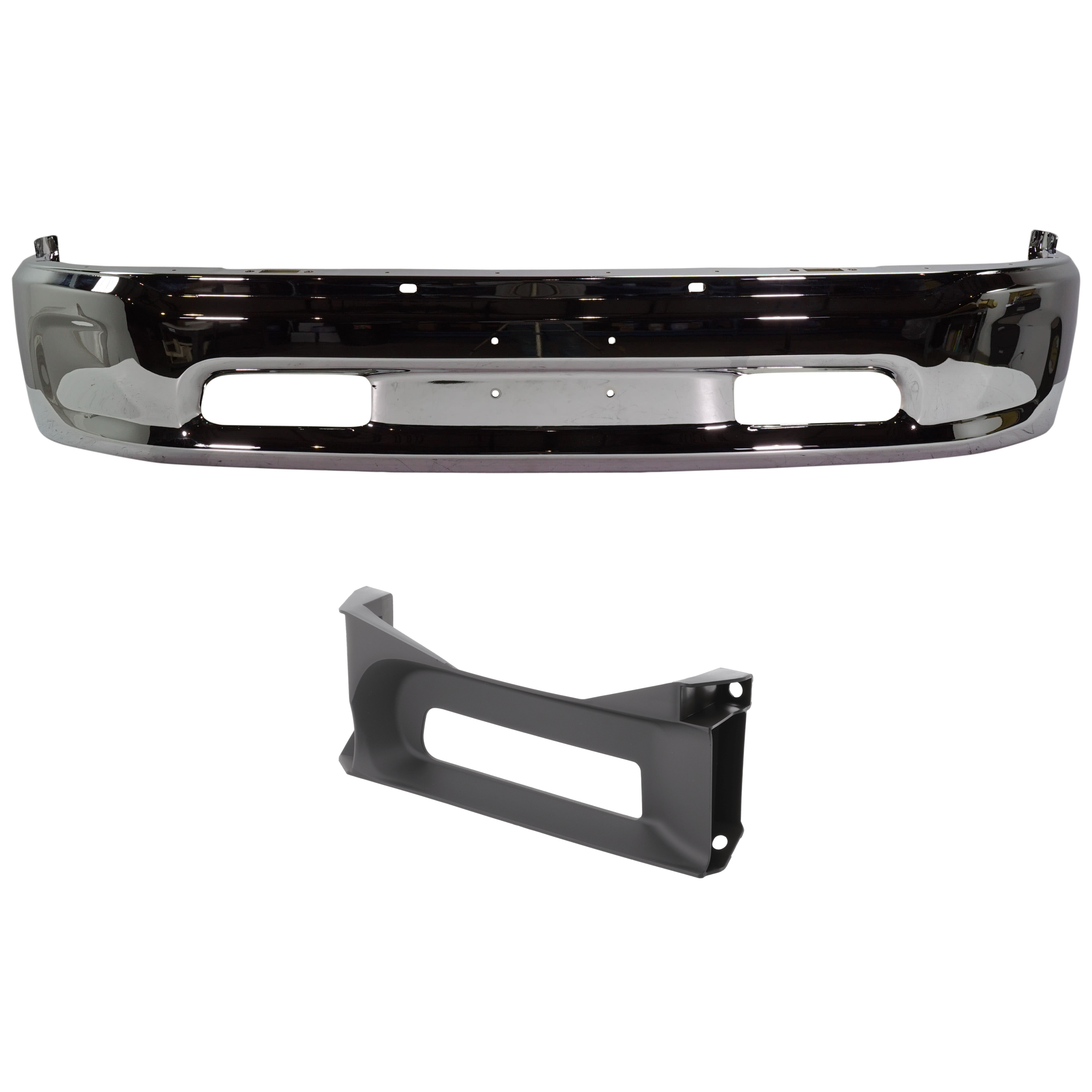 AM RAM 1500-13-18 FRONT BUMPER Lower 2 pc kit w Bumper Trim Includes 19-24-1500 Classic SKU KIT 072924 C3647 Partslink CH1002397 CH1037113 OEM 68160855AC 68196982AA