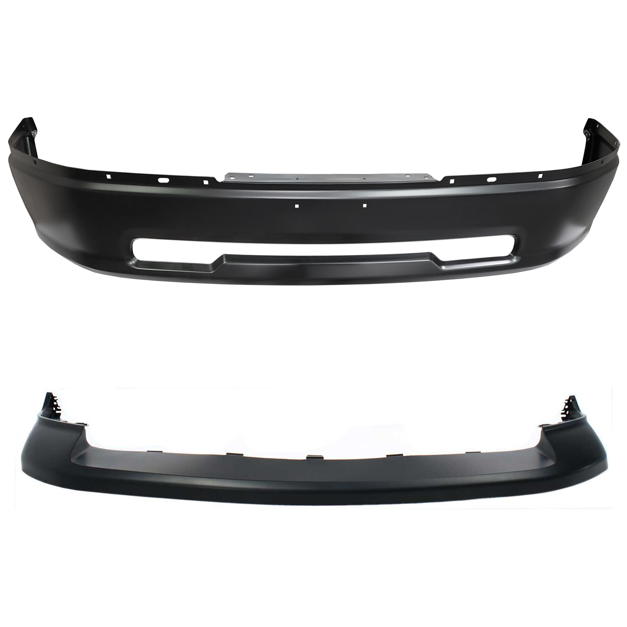 AM RAM 1500-09-12 FRONT BUMPER 2 pc kit w Bumper Cover SKU KIT 072924 C3655 Partslink CH1002385 CH1014101 OEM 68206066AA 68088188AA 1JL39TZZ