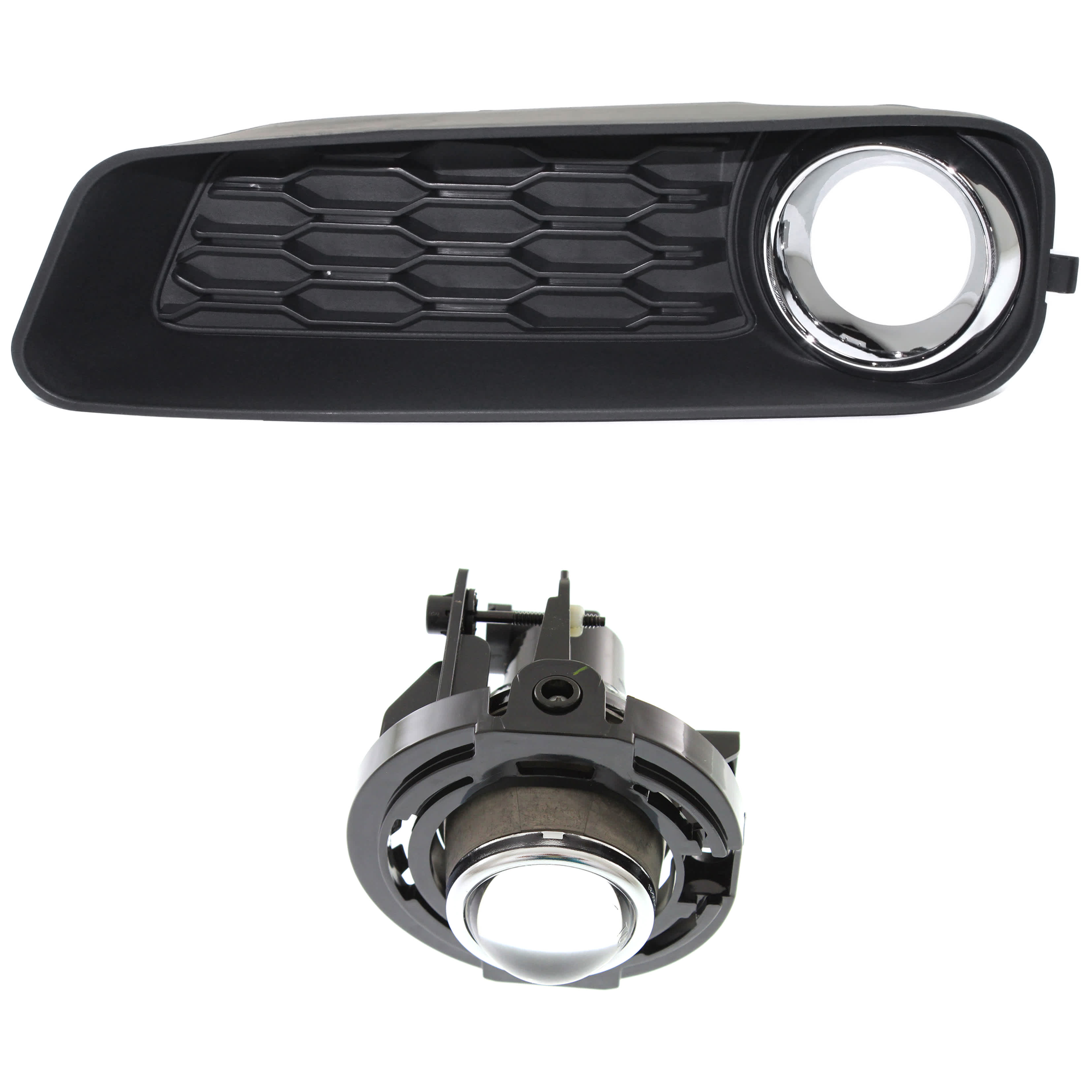 AM AVENGER 11-14 FRONT FOG LAMP RH=LH 2 pc kit Assembly Halogen SKU KIT 072924 C3672 Partslink CH1038121 OEM 5182021AB PFM 68082019AA