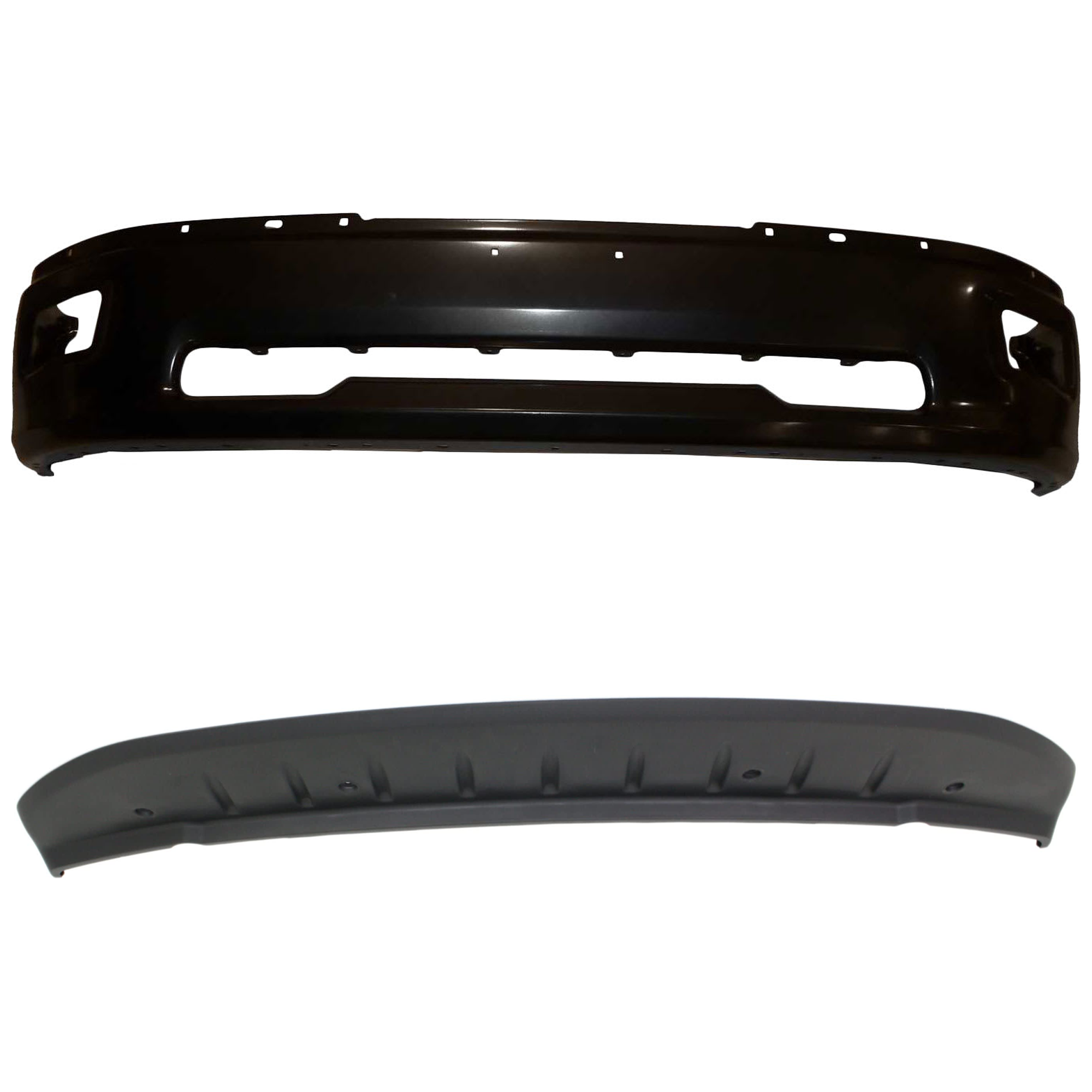 AM RAM 1500-09-12 FRONT BUMPER 2 pc kit w Valance SKU KIT 072924 C3684 Partslink CH1002384 CH1090133 OEM 68206067AA 55112609AA 55112616