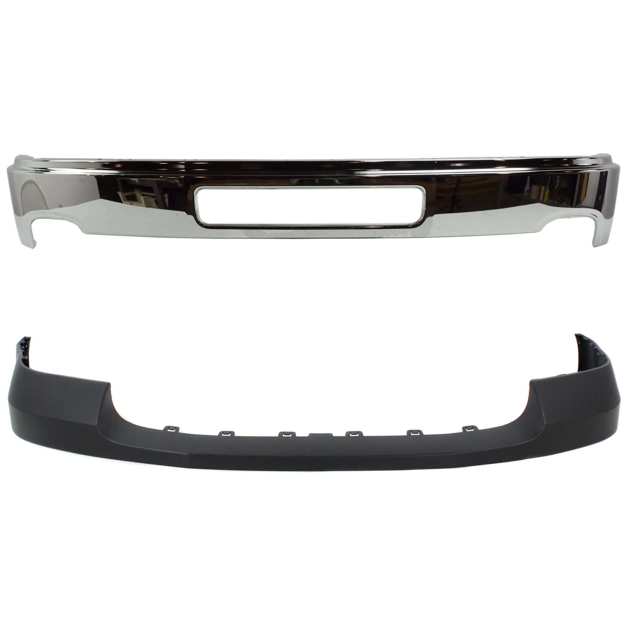 AM SIERRA 2500-3500 HD 11-14 FRONT BUMPER 2 pc kit w Bumper Cover SKU KIT 072924 C3734 Partslink GM1002839 GM1014105 OEM 25998989-22777685