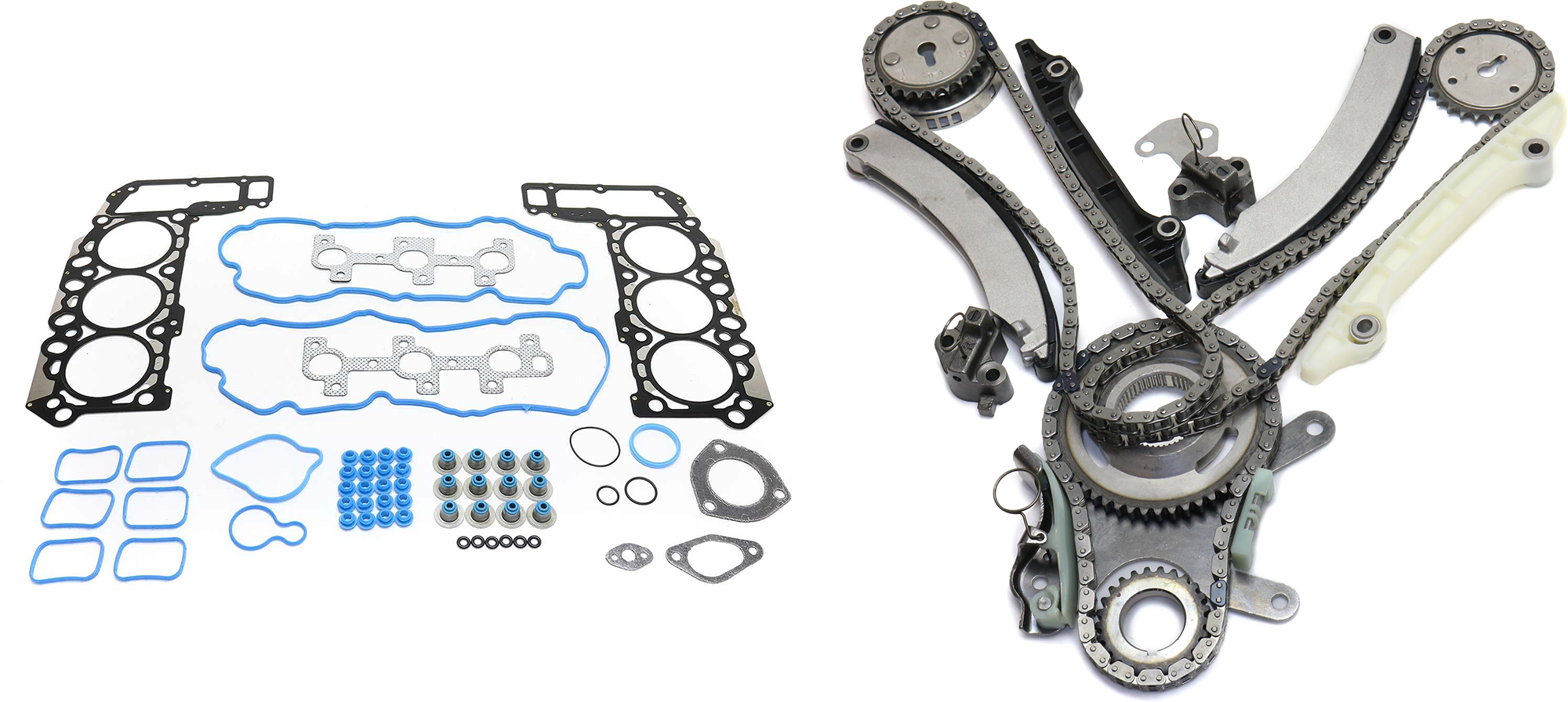 AM LIBERTY 05-12 TIMING CHAIN KIT 12 Valves 2 pc kit with Cylinder Head Gasket SKU KIT 072924 C3747 OEM 021043301 HS54250A