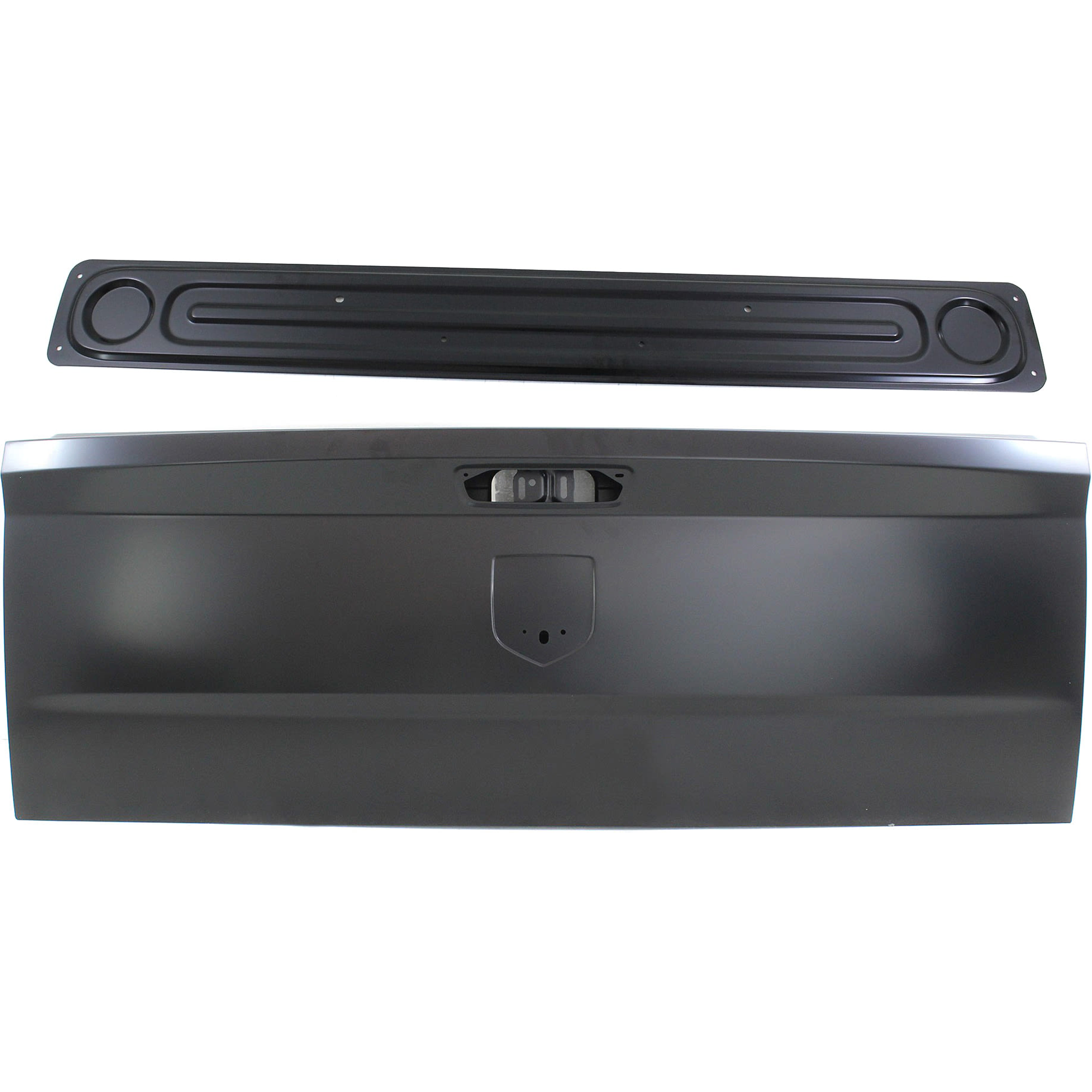 AM RAM 1500-09-18-2500-3500-10-18 TAILGATE Steel Primed Includes 19-22-1500 Classic w Tailgate Liner 2 pc Kit with Tailgate Liner SKU KIT 072924 C3761 Partslink CH1900129 CH1905100 OEM 68105727AN 55275974AB