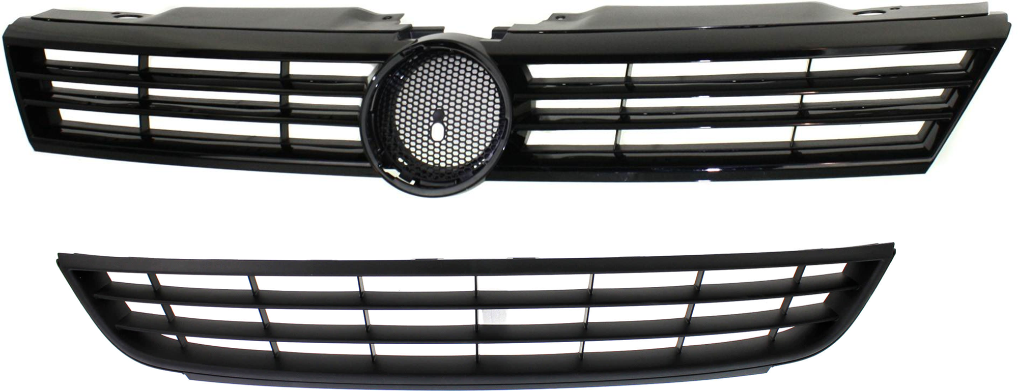 AM JETTA 11-14 GRILLE 2 pc Kit Black Shell and Insert Exc. GLI Hybrid Model Sedan SKU KIT 072924 C3780 Partslink VW1200151 VW1036121 OEM 5C6853651QWA 5C68536779B9
