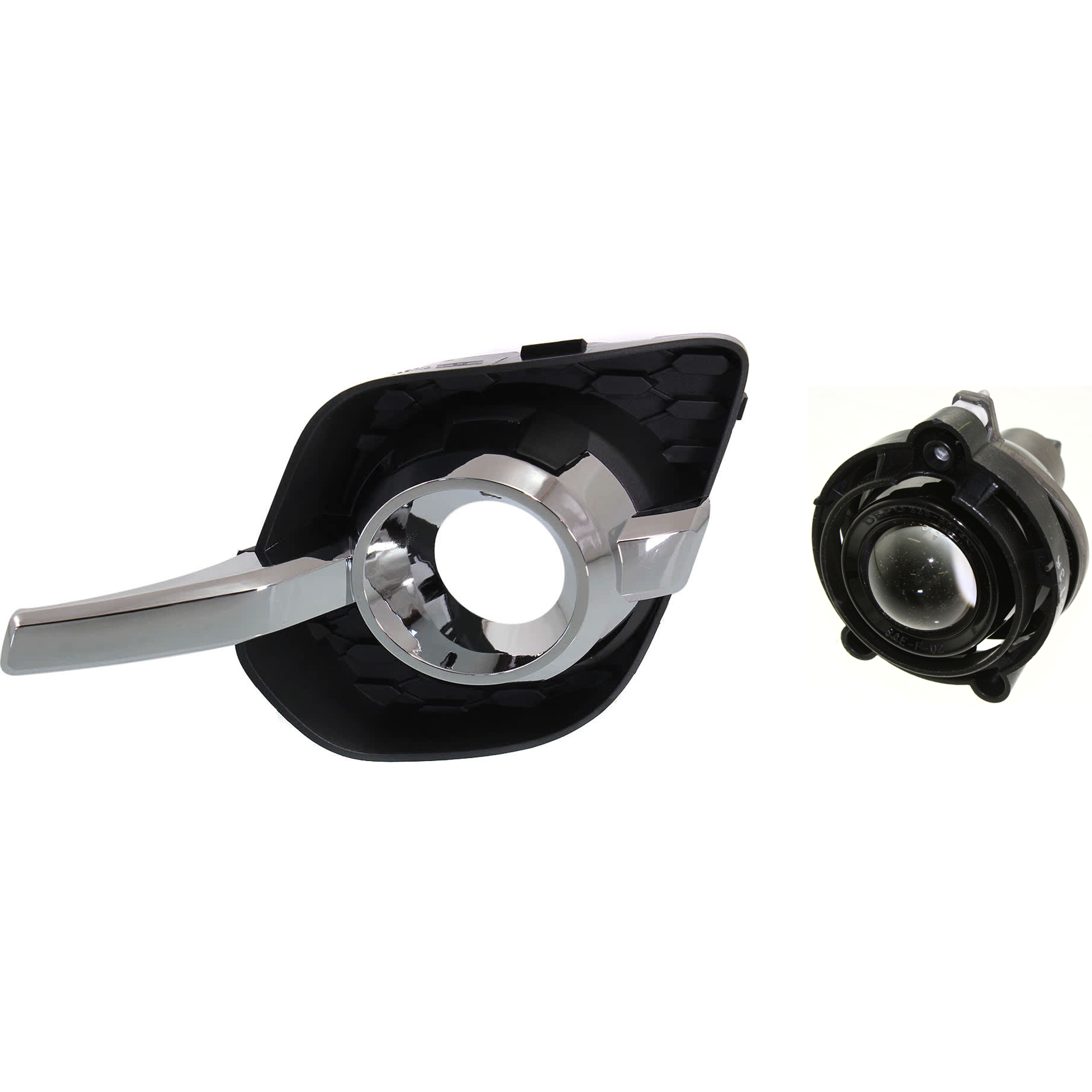 AM EQUINOX 10-15 FRONT FOG LAMP MOLDING LH 2 pc kit Primed LT LTZ Models SKU KIT 072924 C3800 Partslink GM1038127 GM2593157 OEM 22808326-10335108