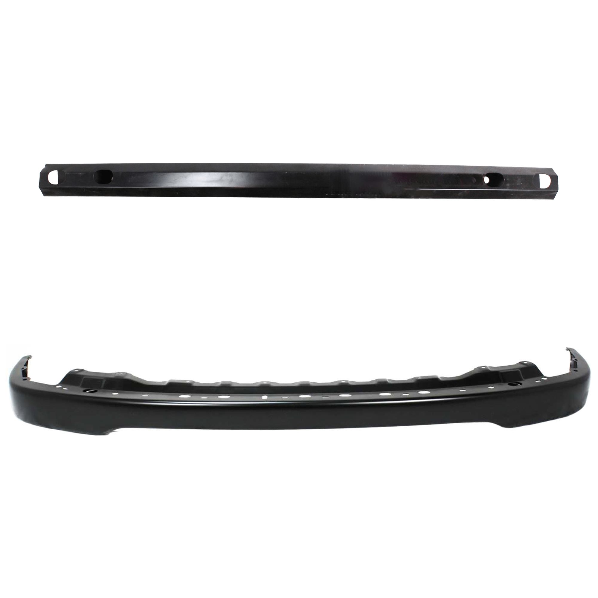 AM TACOMA 01-04 FRONT BUMPER 2 pc kit w Bumper Reinforcement SKU KIT 072924 C3805 Partslink TO1002176 TO1006184 OEM 52101AD900-52131AD010