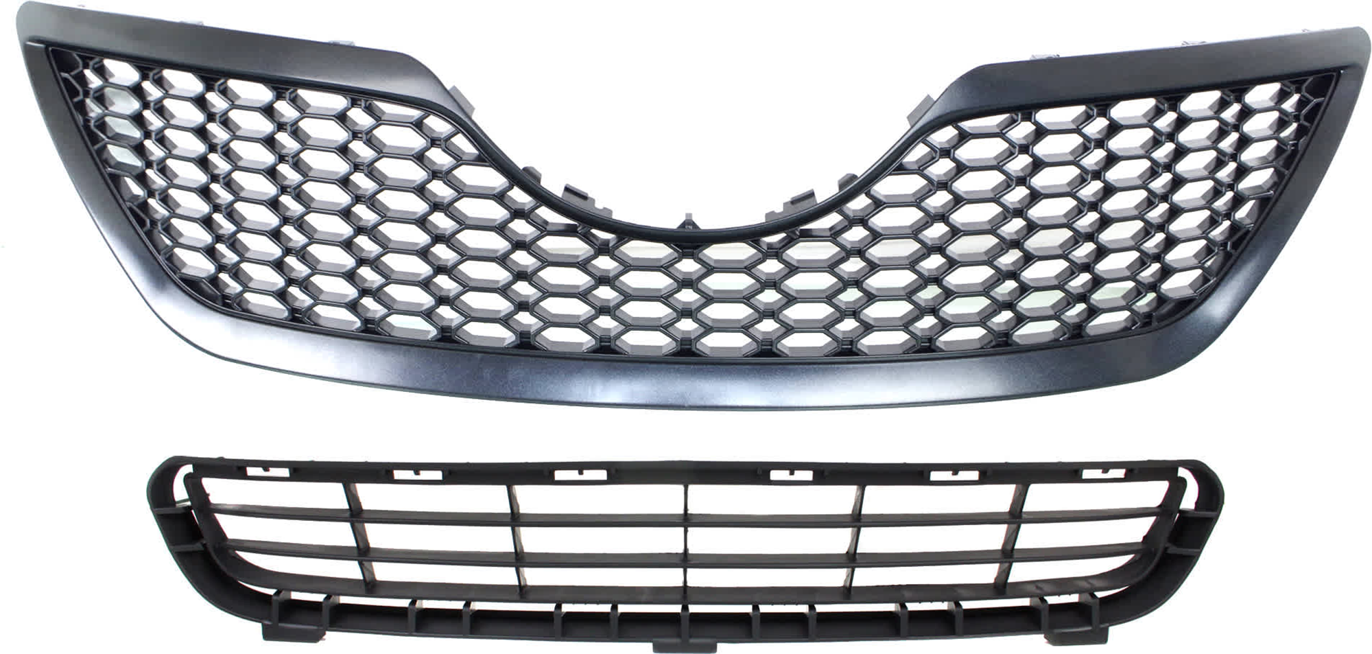 AM CAMRY 07-09 GRILLE 2 pc Kit Painted Black Shell and Insert SE Model SKU KIT 072924 C3809 Partslink TO1200291 TO1036103 OEM 5310106180C0-5311206010