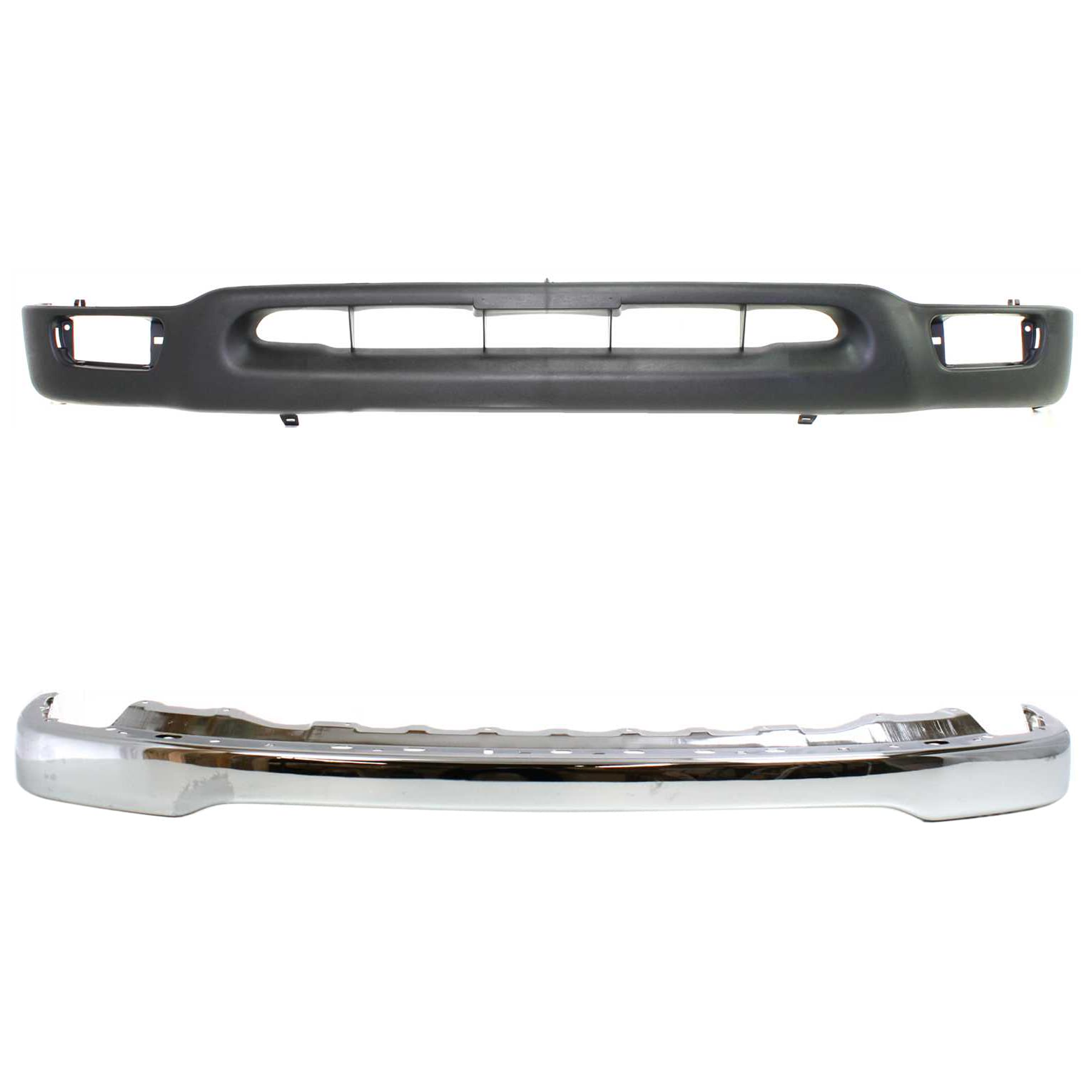 AM TACOMA 01-04 FRONT BUMPER 2 pc kit w Valance SKU KIT 072924 C3811 Partslink TO1002174 TO1095131 OEM 52101AD030-53901AD010