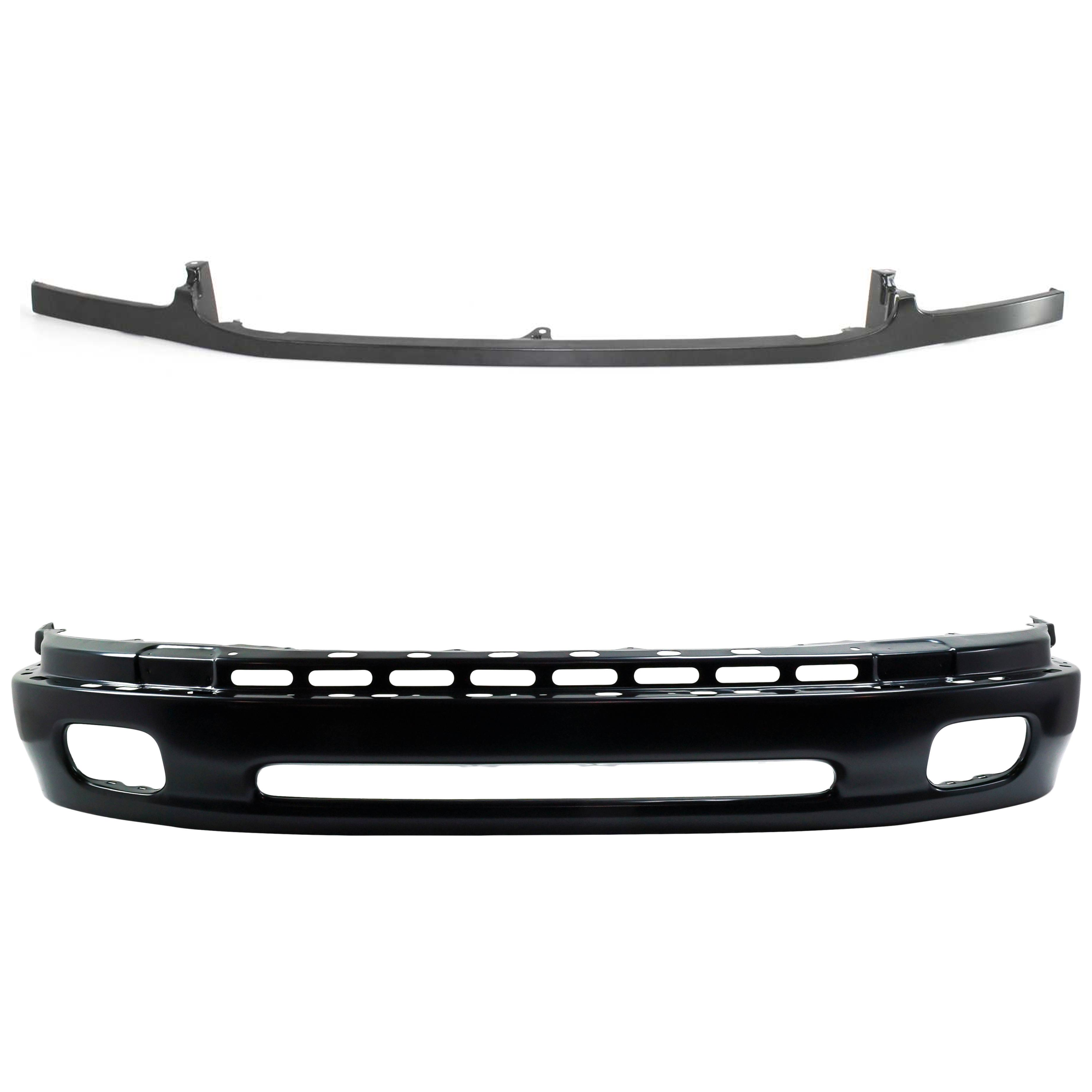 AM TUNDRA 00-06 FRONT BUMPER 2 pc kit w Bumper Trim SKU KIT 072924 C3824 Partslink TO1002171 TO1087109 OEM 521010C010-539030C010