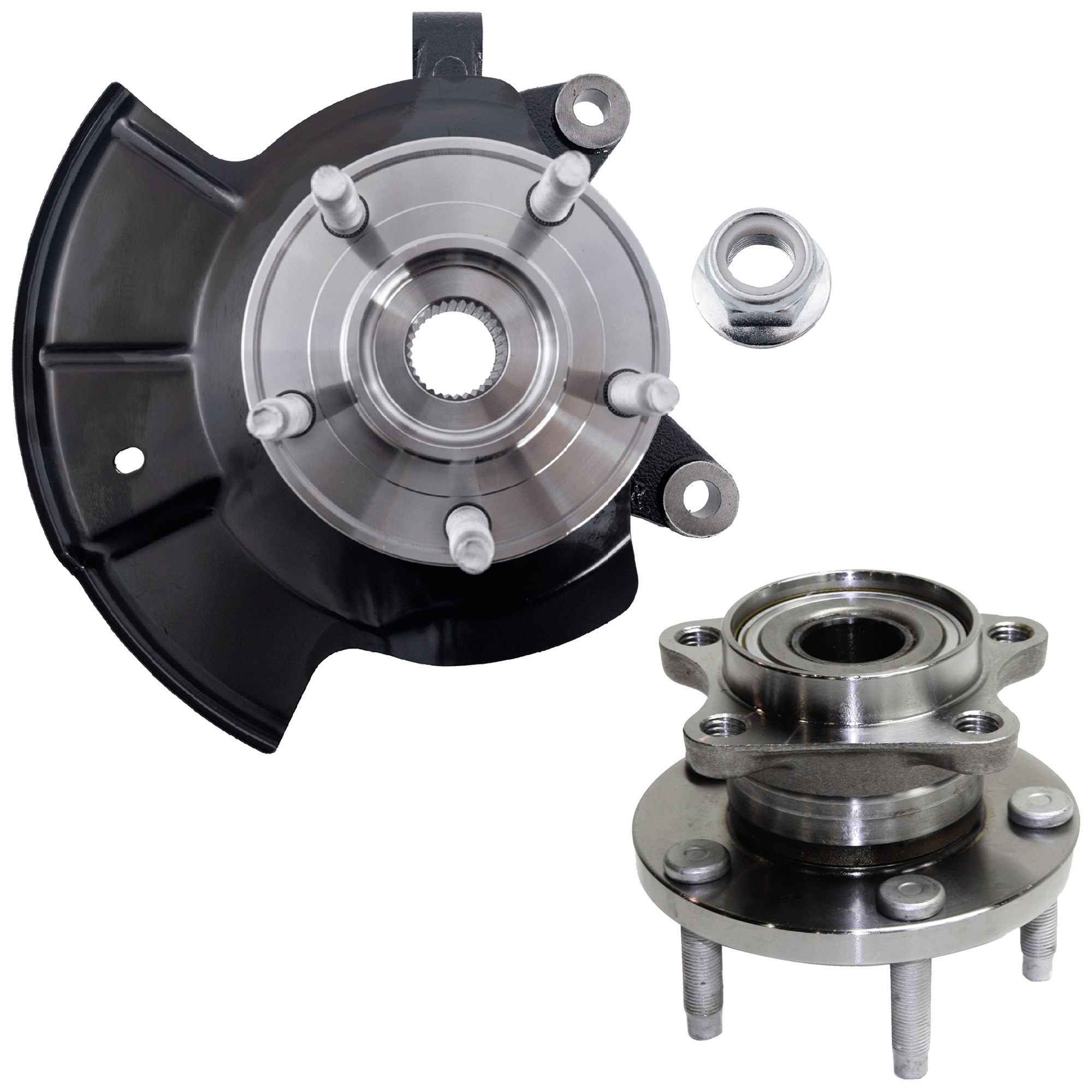 AM EDGE MKX 07-10 FRONT KNUCKLE RH 2 pc Kit Steering with Wheel Hub SKU KIT 072924 C3928 OEM 7T4Z1104C