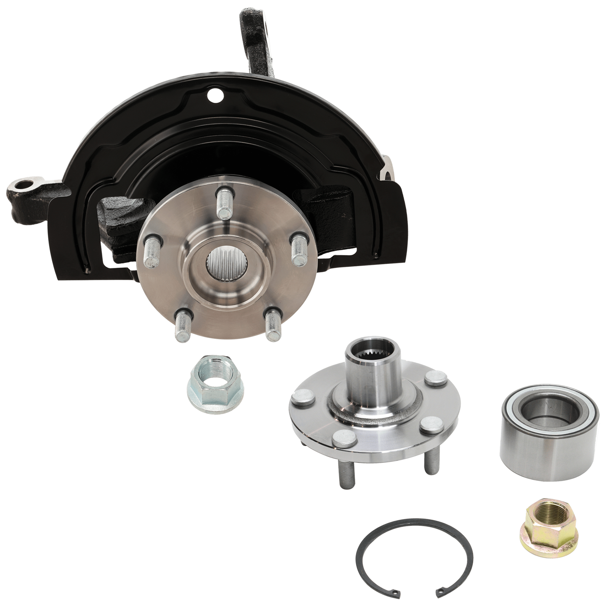 AM ALTIMA 02-06 MAXIMA 04-08 FRONT KNUCKLE LH 2 pc Kit Steering with Wheel Hub SKU KIT 072924 C3935 OEM 510060-9120300-400158J000-4020