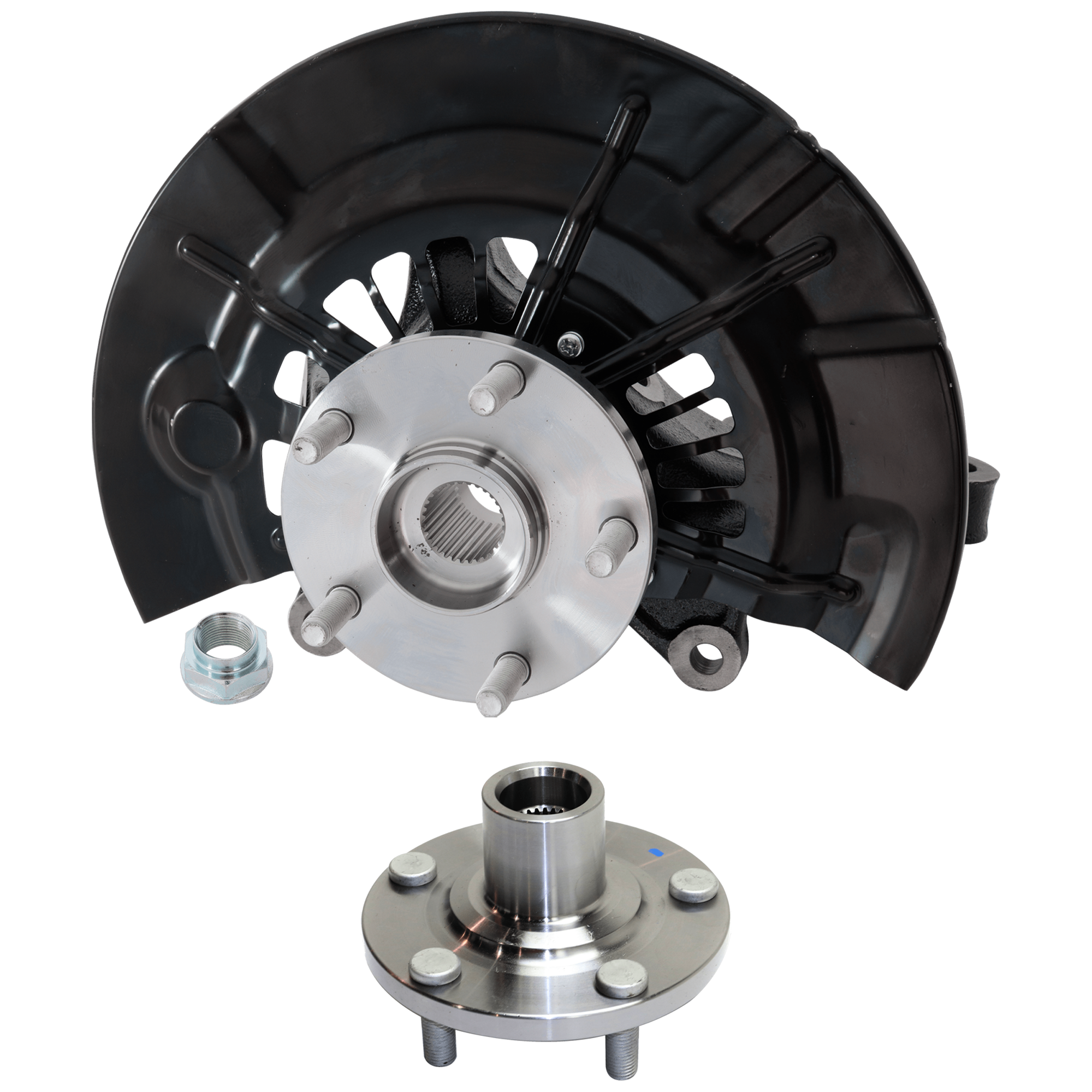 AM AVALON 13-16 CAMRY 12-17 FRONT KNUCKLE RH 2 pc Kit Loaded with Wheel Hub SKU KIT 072924 C3939 OEM 9692400-4321106240-4778106130