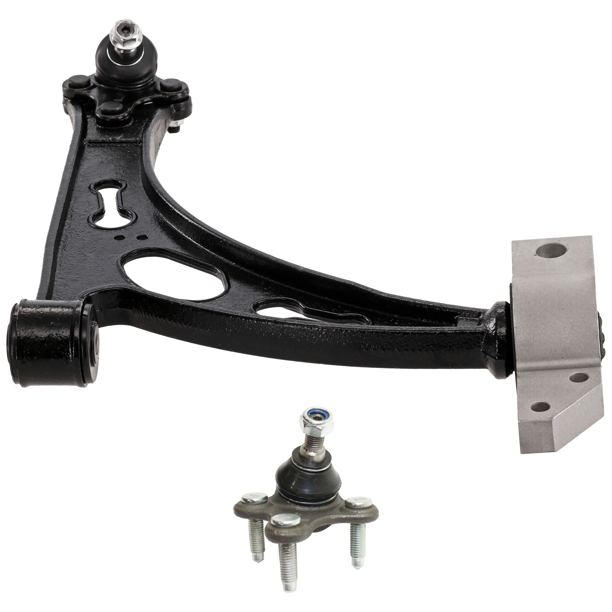 AM JETTA 06-14 FRONT CONTROL ARM RH Lower w ball joint s 2 pc Kit with Ball Joint SKU KIT 072924 C3962 OEM 1K0407152AC 1015972-2601617-50