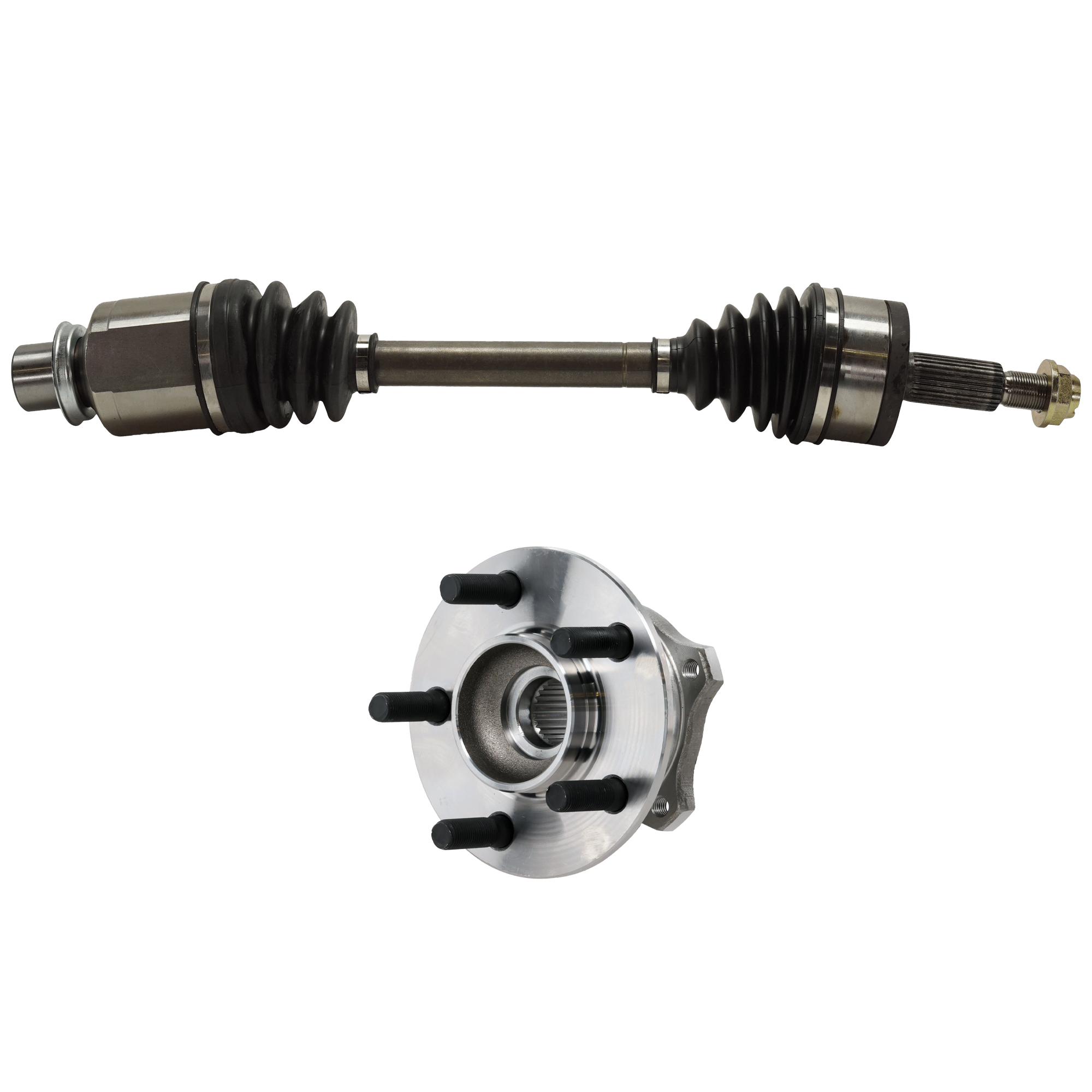 AM CHARGER 07-23 CV AXLE ASSEMBLY 2 pc kit with Wheel Hub SKU KIT 072924 C4019 OEM 91248389
