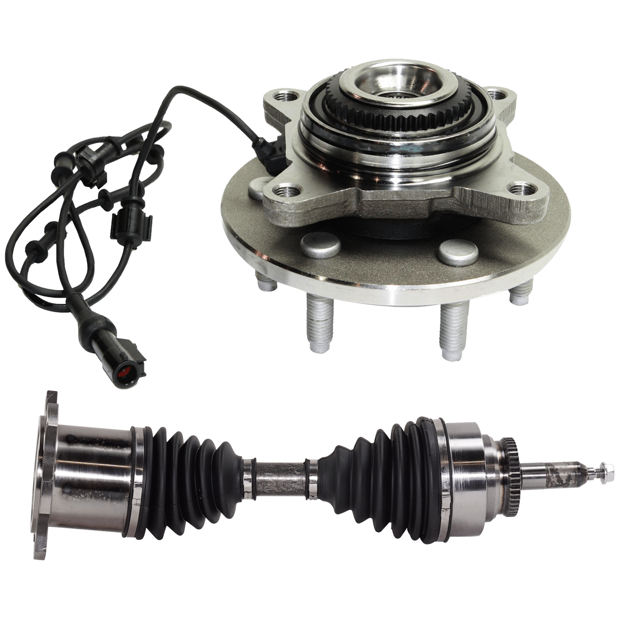 AM EXPEDITION NAVIGATOR 03-06 FRONT HUB ASSEMBLY RH=LH 2 pc kit 6 Studs 4WD 4 Wheel ABS with Axle Assembly SKU KIT 072924 C4025
