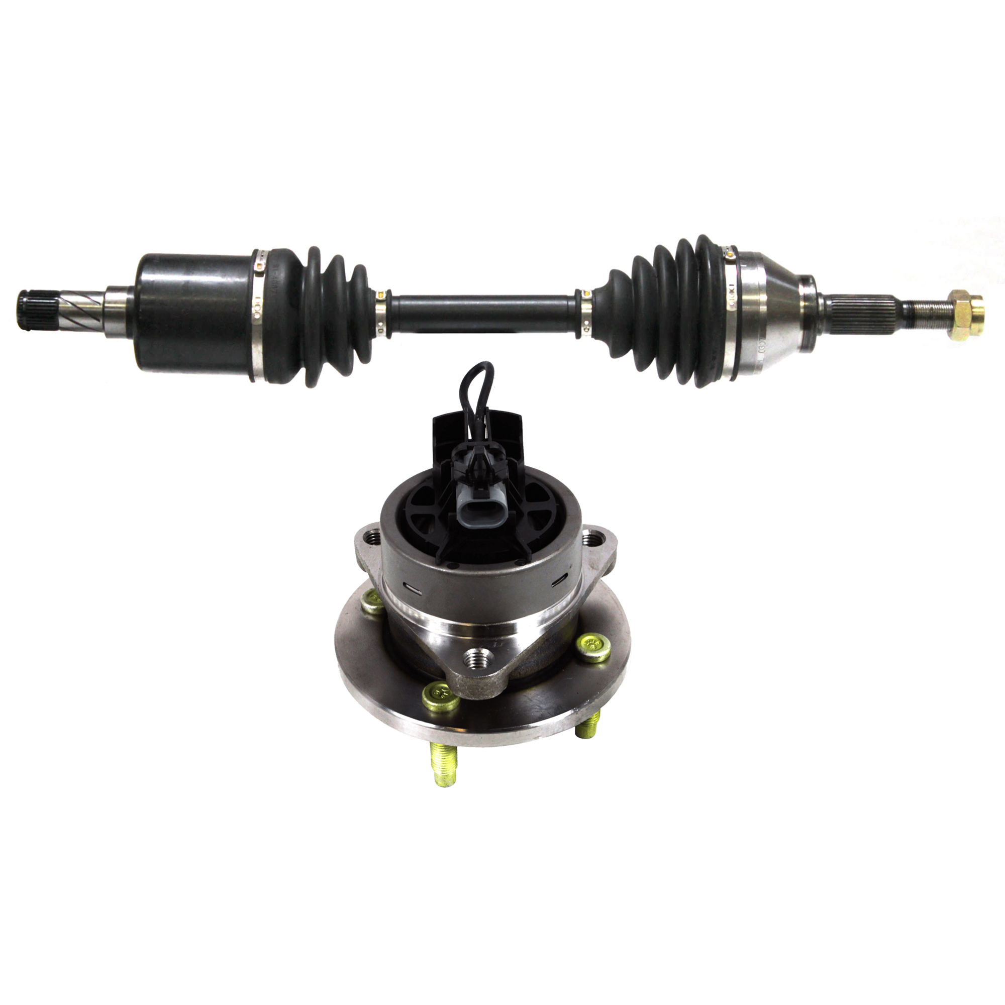 AM COBALT 05-10 CV AXLE ASSEMBLY 2 pc kit with Wheel Hub SKU KIT 072924 C4028 OEM 22701516