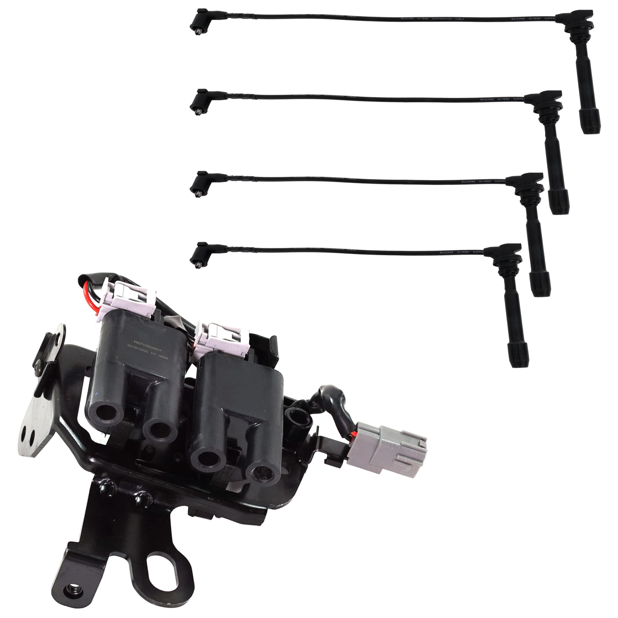 AM ELANTRA 03-06 TUCSON 05-08 IGNITION COIL AND SPARK PLUG KIT 2 pc Kit SKU KIT 072924 C4036