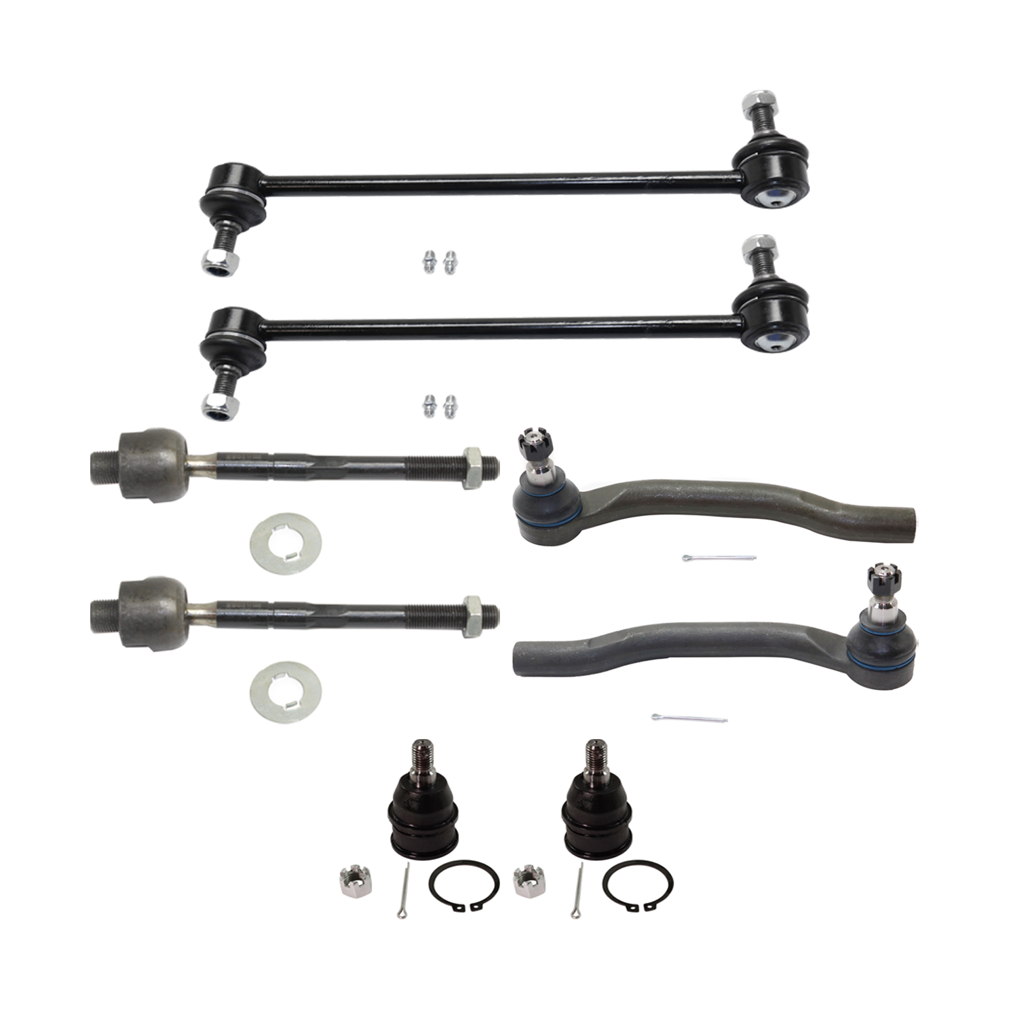 AM PILOT 06-08 SUSPENSION KIT 8 pc Kit with Tie Rod End and Ball Joint SKU KIT 072924 C4096 OEM 51320S0XC01-2601701-5051400-10