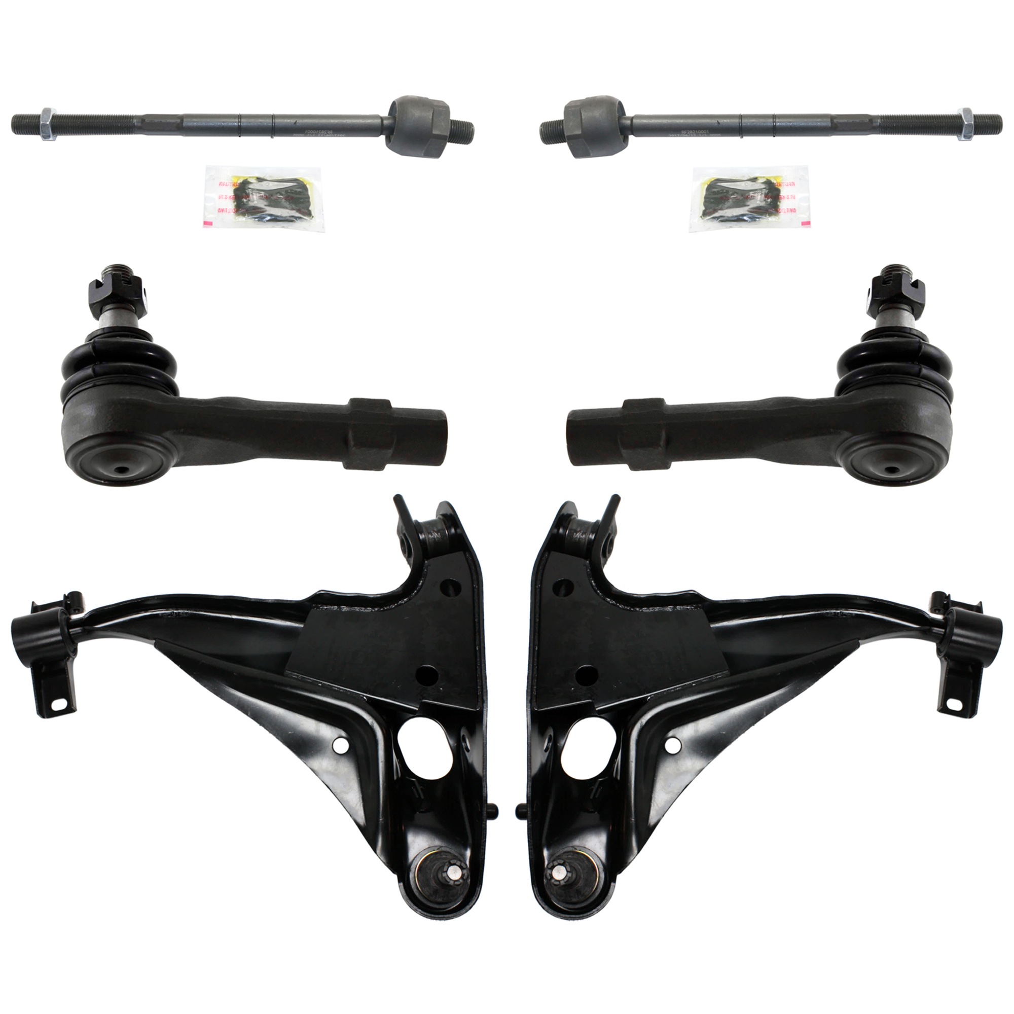 AM EXPLORER MOUNTAINEER 02-03 FRONT CONTROL ARM RH AND LH w ball joint s 6 pc Kit with Tie Rod End SKU KIT 072924 C4211 OEM 2L2Z3078AA MCS0E14-2L2Z3079AA