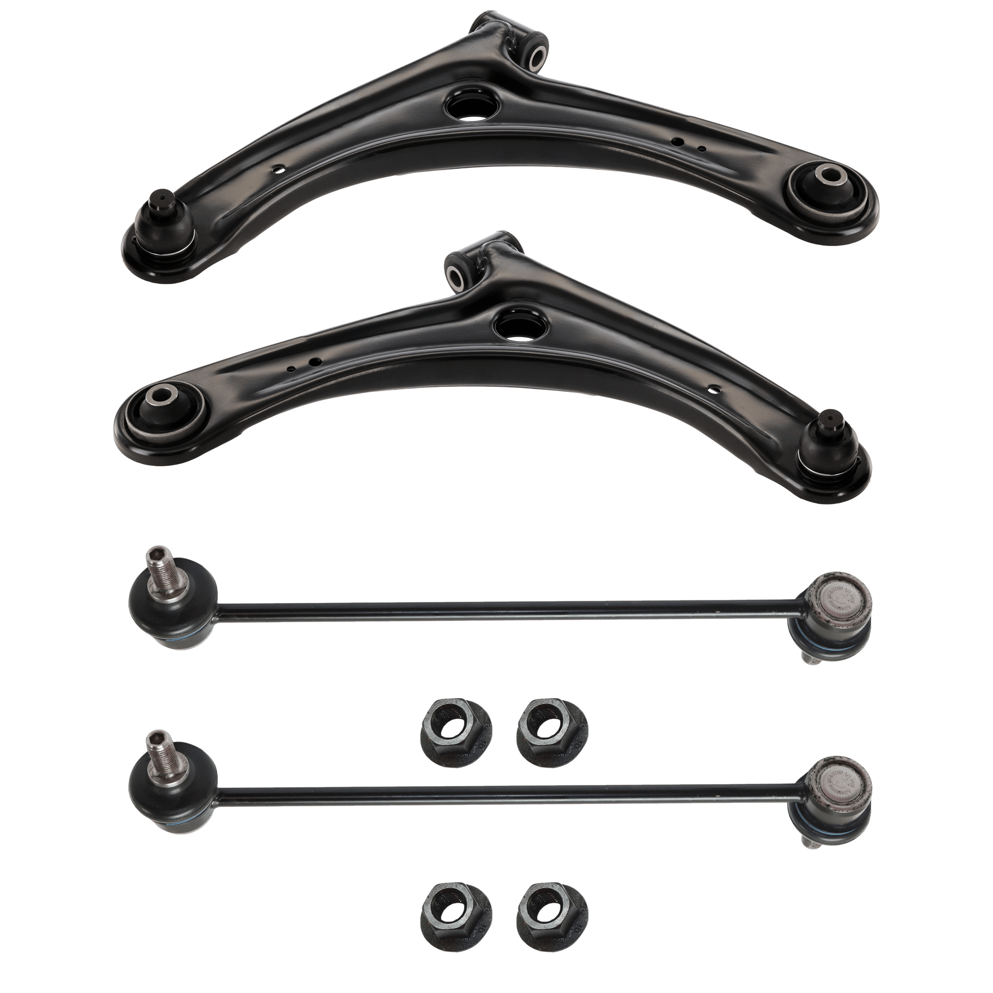 AM OUTLANDER 07-19 FRONT CONTROL ARM RH AND LH Lower w ball joint s 4 pc Kit with Sway Bar Link SKU KIT 072924 C4346 OEM 4013A427-4013A428-4013A010-517