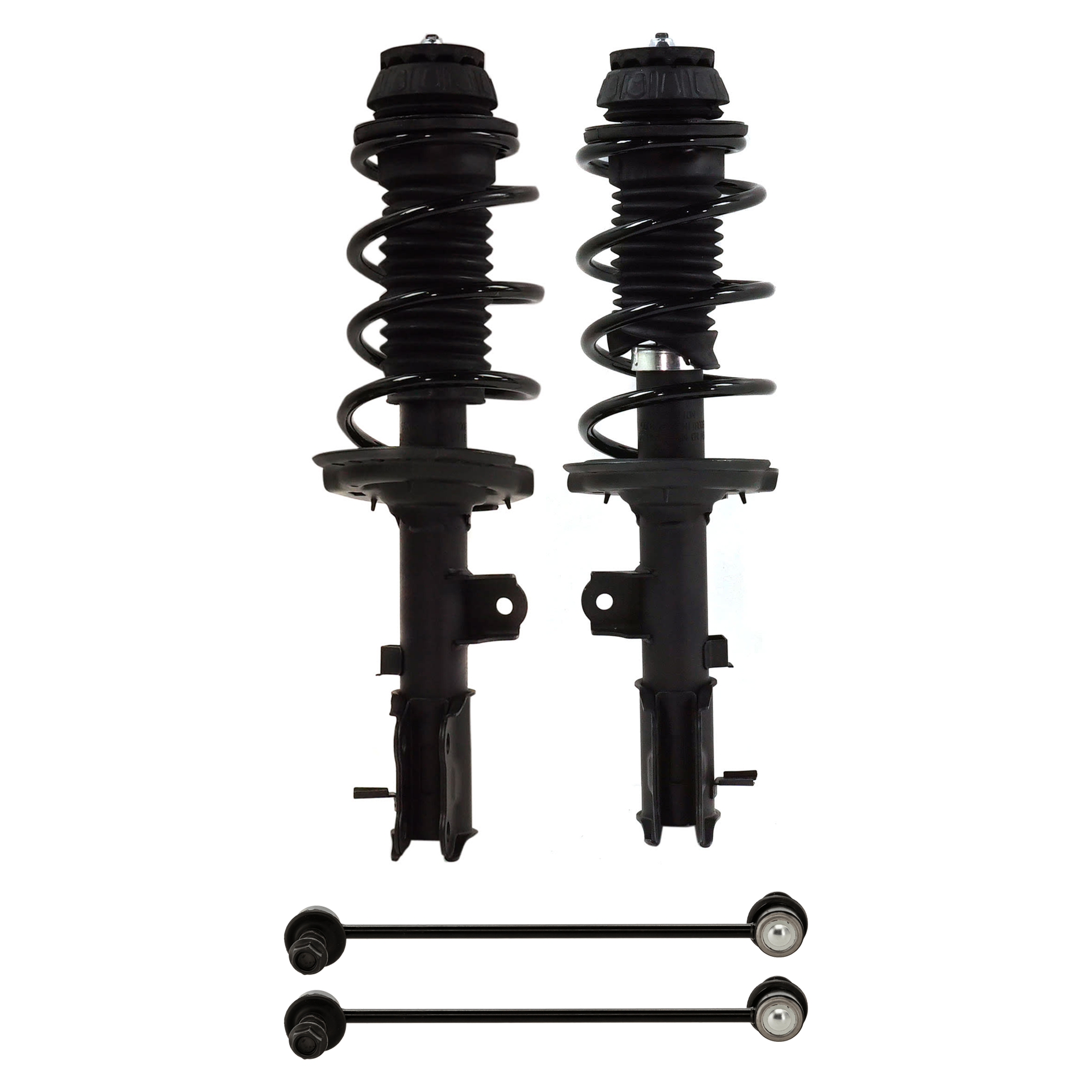 AM ACCENT 12-17 FULLY LOADED STRUT 4 pc Kit with Sway Bar Link SKU KIT 072924 C4368 OEM 546601R200-92140376-172706-270