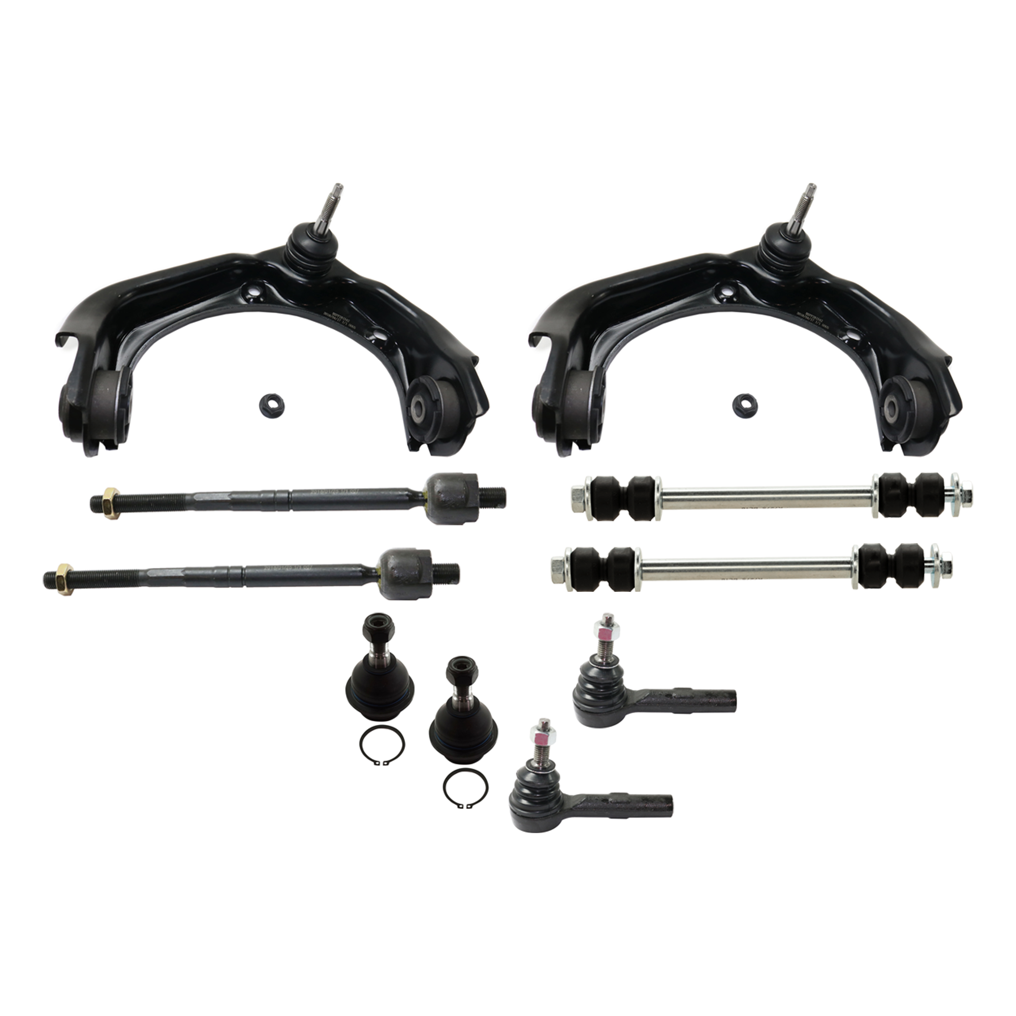 AM EXPLORER 06-10 EXPLORER SPORT TRAC 07-10 FRONT SUSPENSION KIT 10 pc Kit with Ball Joint Control Arm Sway Bar Link and Tie Rod End SKU KIT 072924 C4418 OEM 6L2Z3084AA 6L2Z3085AA F87Z3050