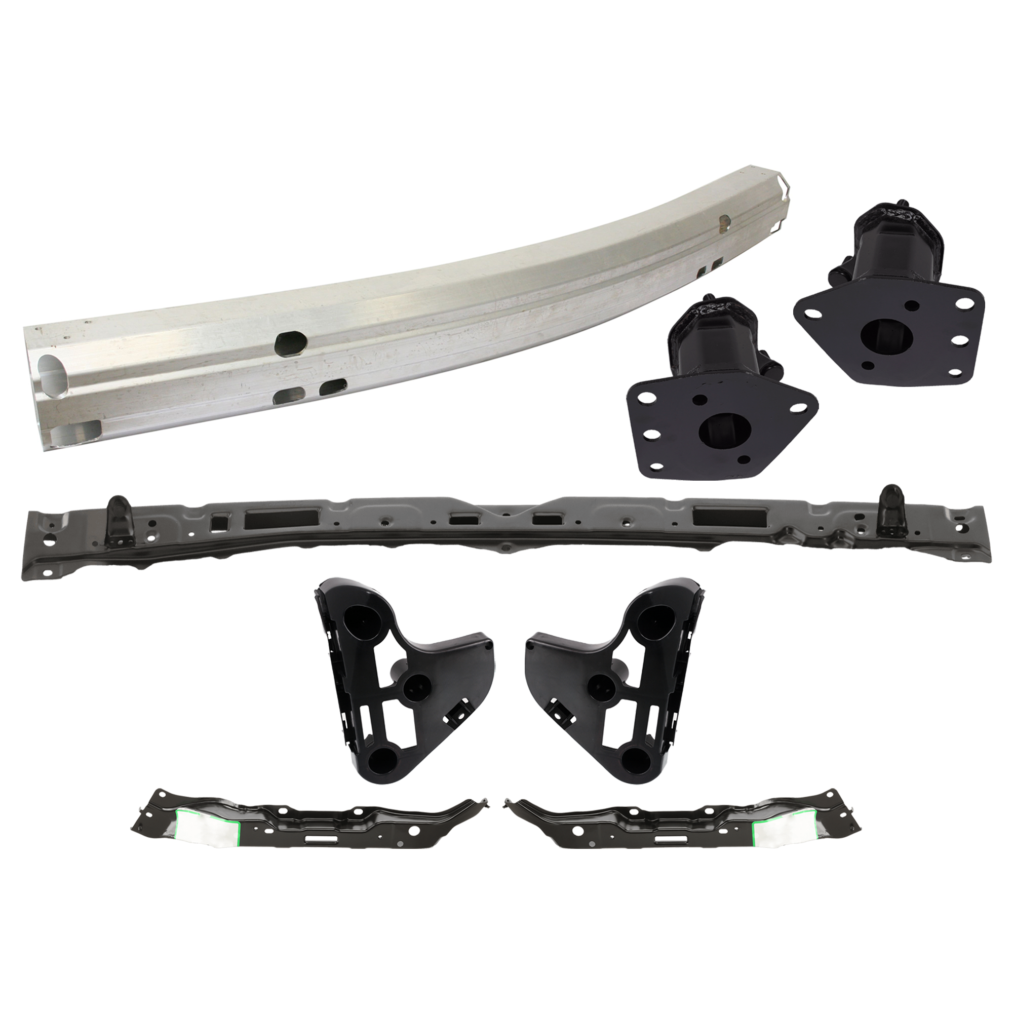 AM TUNDRA 07-09 FRONT REINFORCEMENT Impact Bar Aluminum 8 pc Kit with Bumper Bracket and Bumper Retainer SKU KIT 072924 C921 Partslink TO1006215 TO1067168 TO1067162 TO1066162 TO1067170 TO1066170 TO1032108 TO1033108 TO1010102 OEM 521310C030-520250C010-520260C0
