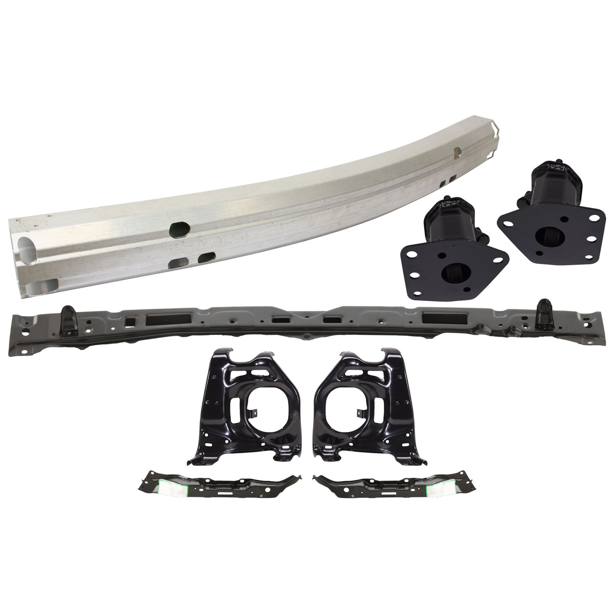 AM TUNDRA 07-09 FRONT REINFORCEMENT Impact Bar Aluminum 8 pc Kit with Bumper Bracket and Bumper Retainer SKU KIT 072924 C922 Partslink TO1006215 TO1067168 TO1067162 TO1066162 TO1067166 TO1066166 TO1032108 TO1033108 TO1010102 OEM 521310C030-520250C010-520260C0