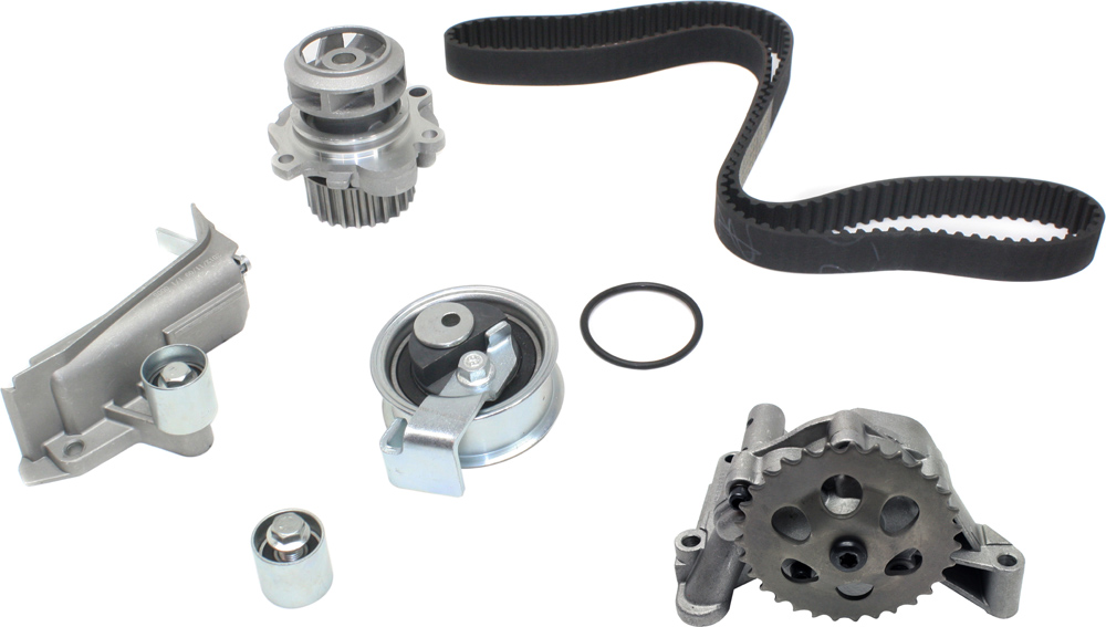 AM A4-01-06 PASSAT 01-05 TIMING BELT KIT 2 pc Kit with Oil Pump SKU KIT 073017-52 OEM TB306LK2 TCKWP306A WPK0065 WPK