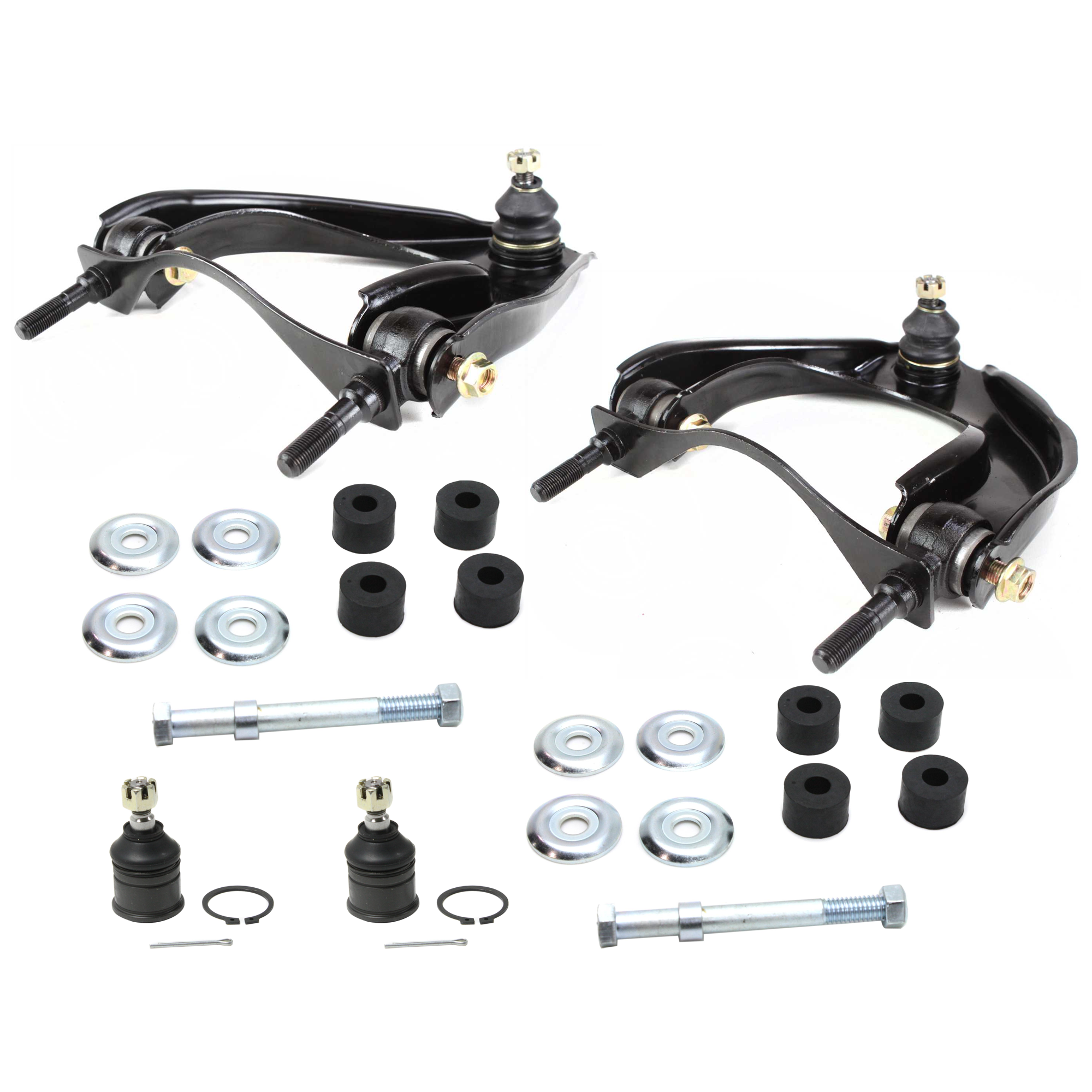AM CIVIC CRX 88-91 FRONT SUSPENSION KIT RH AND LH 6 pc Kit with Sway Bar Link Ball Joint and Control Arm SKU KIT 073024-09 OEM 254002-1013789-1015944-2601