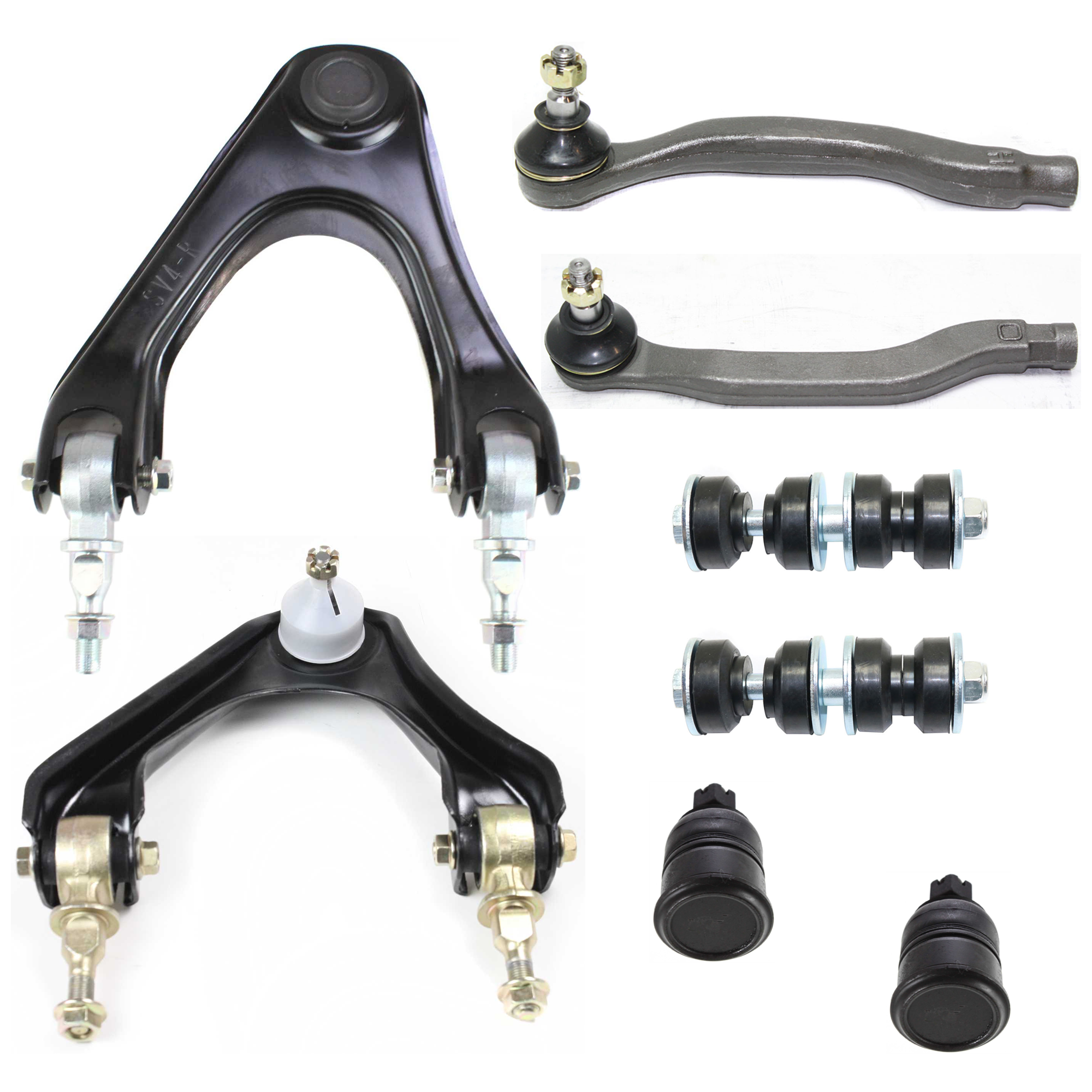 AM ACCORD 90-02 TL 99-03 FRONT SUSPENSION KIT 8 pc kit w Ball Joint Control Arm Sway Bar Link and Tie Rod End SKU KIT 073024-51 OEM 104170-254006-1014102-2601353