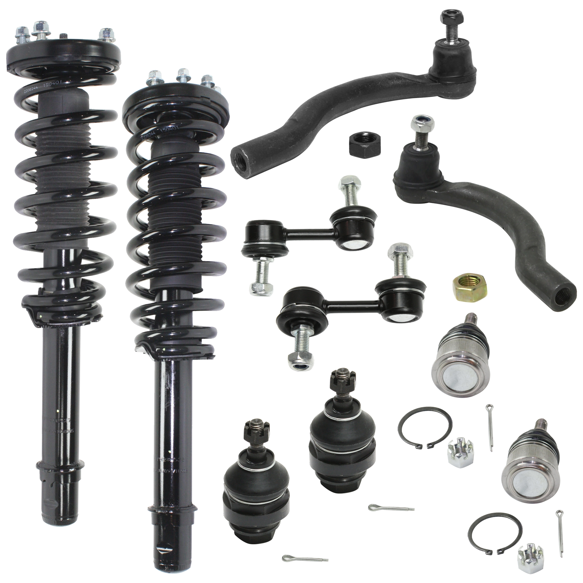 AM ACCORD 03-07 TSX 04-08 TL 04-06 FRONT SUSPENSION KIT 10 pc kit w Ball Joint Sway Bar Link and Tie Rod End SKU KIT 073024-67 OEM 101-652-626-016-622-000-000-000-000