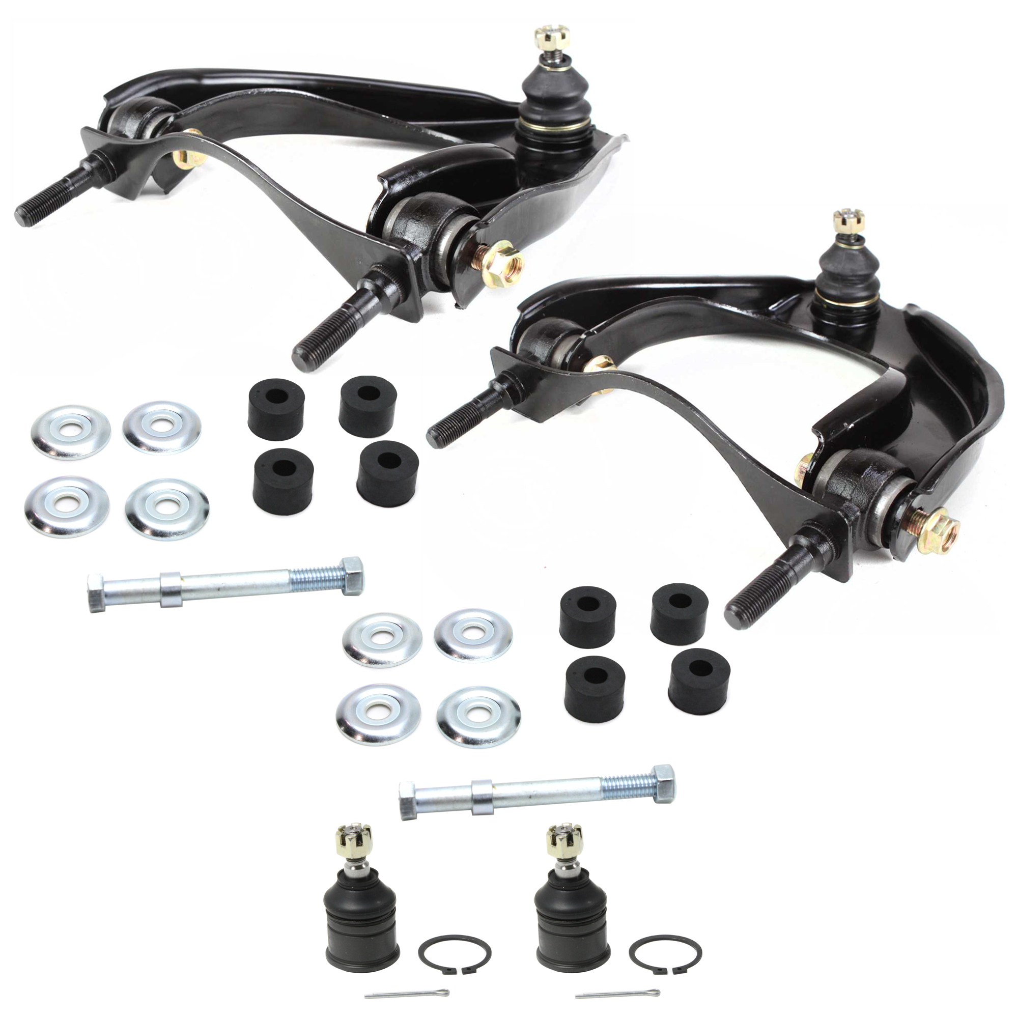 AM CRX CIVIC 88-91 FRONT SUSPENSION KIT 6 pc Kit with Ball Joint Control Arm and Sway Bar Link SKU KIT 073024-71 OEM 254002-1013789-1015944-2601
