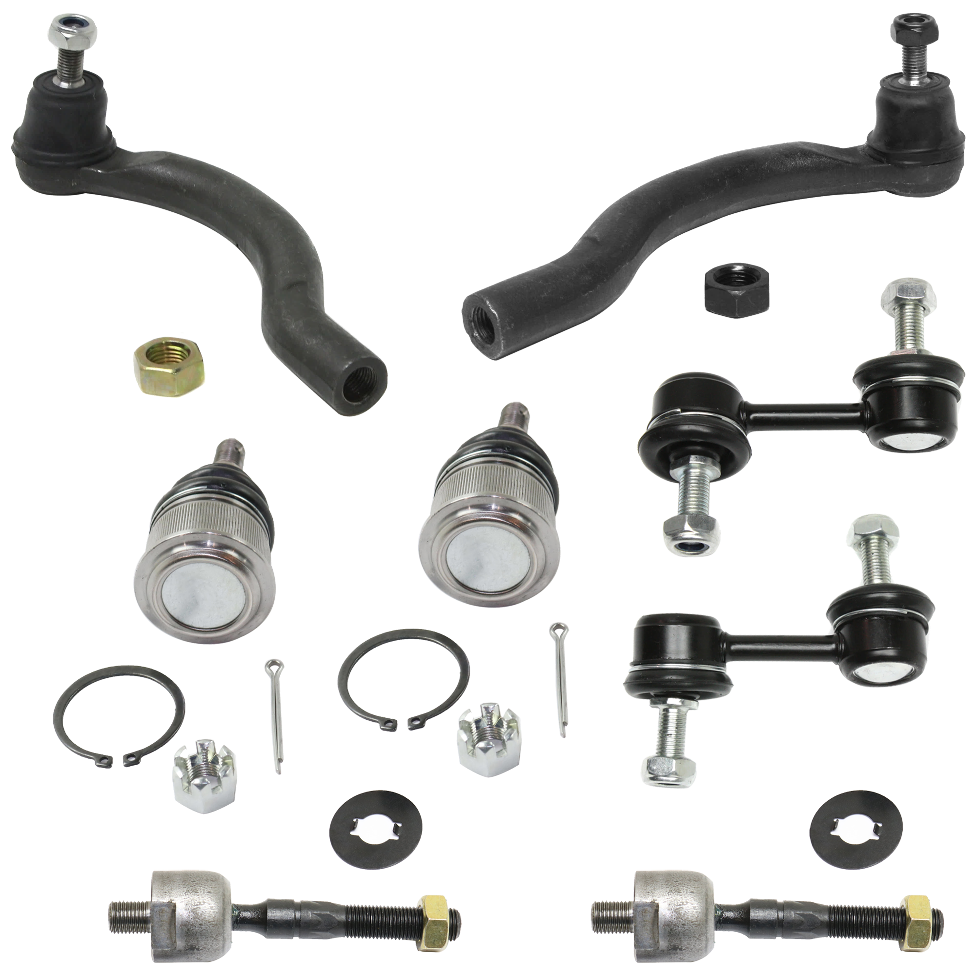 AM ACCORD 03-07 TSX 04-08 FRONT SUSPENSION KIT 8 pc Kit with Ball Joint Sway Bar Link and Tie Rod End SKU KIT 073024-76 OEM 1016526-2601662-2601797-505137