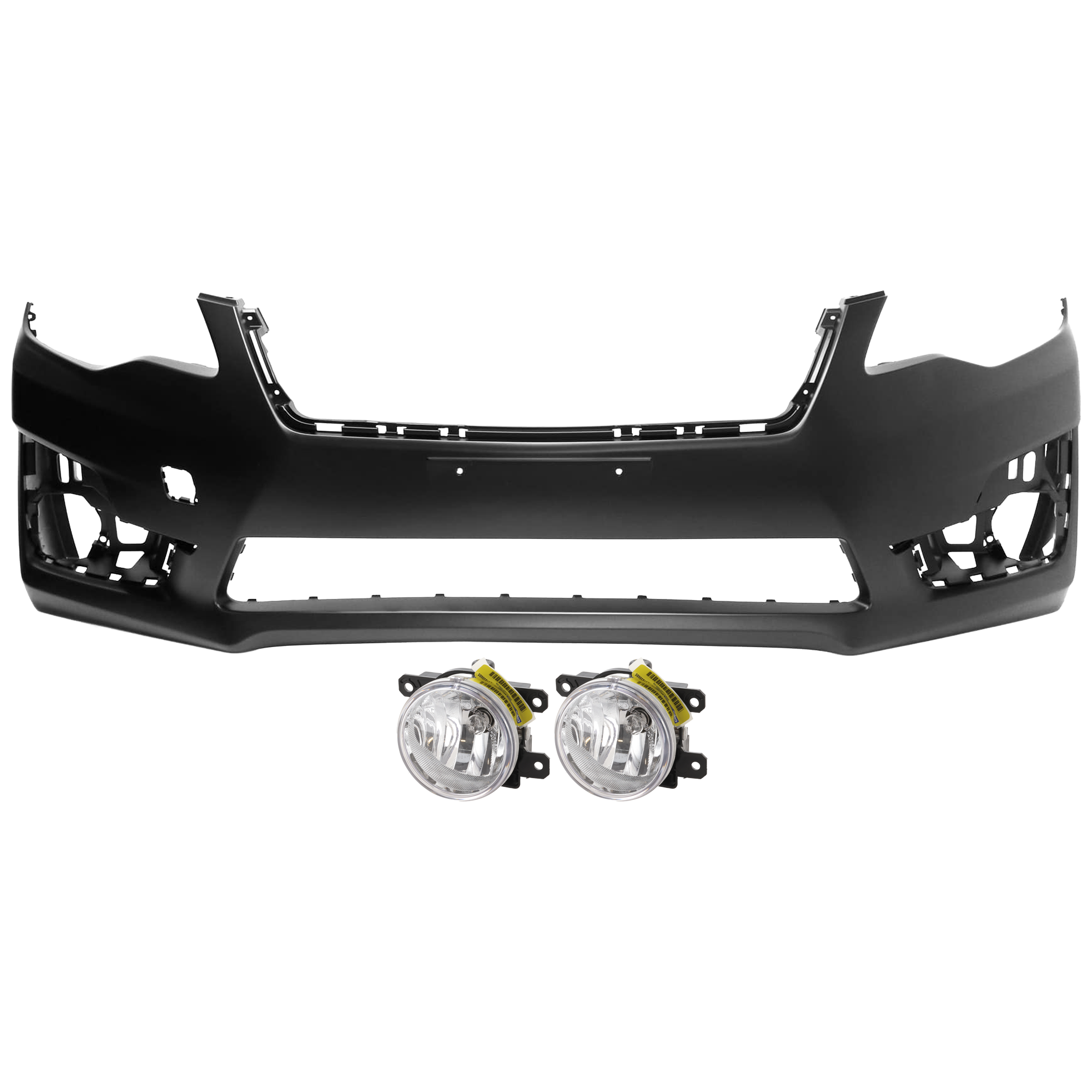 AM IMPREZA 15-16 FRONT BUMPER COVER 3 pc Kit Primed Sedan Wagon with Fog Light SKU KIT 073026 RR194 Partslink SU1000179 SU2592121 OEM 57704FJ050-84501FJ000