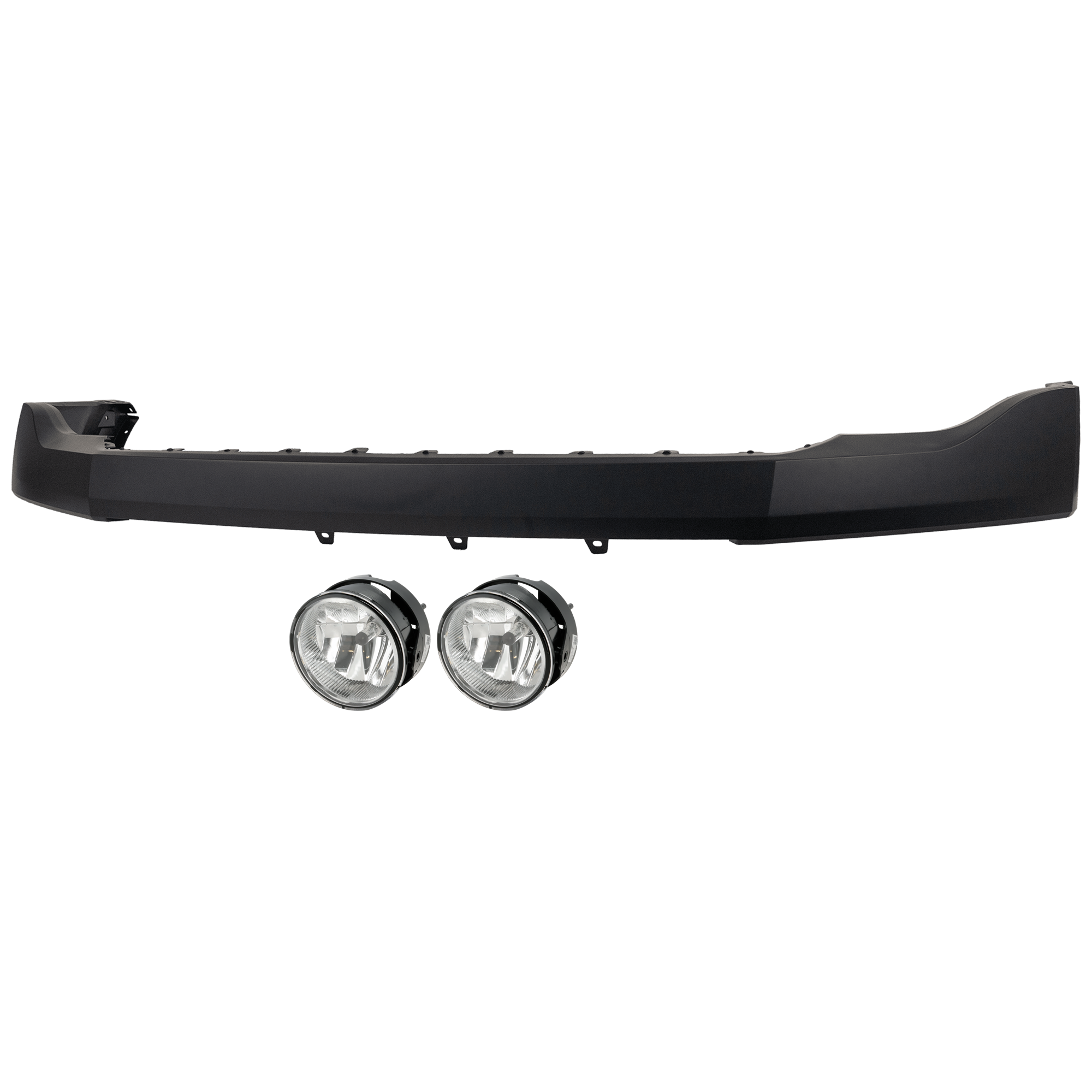 AM EXPEDITION 07-14 FRONT BUMPER COVER Upper 3 pc Kit Primed w Wheel Opening Moldings with Fog Light SKU KIT 073026 RR196 Partslink FO1014104 FO2593221 OEM 7L1Z17D957BPTM AL1Z15200B