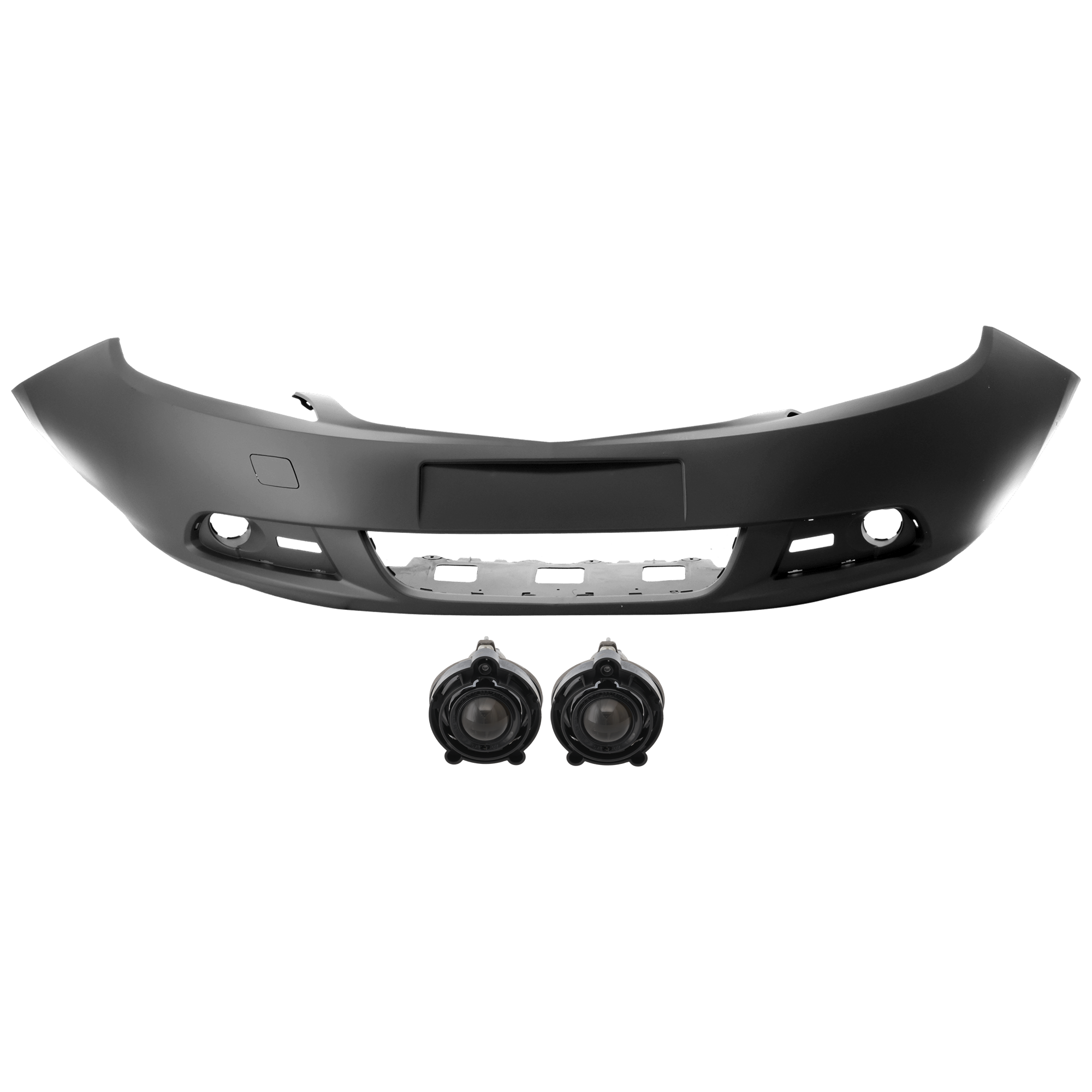 AM VERANO 12-17 FRONT BUMPER COVER 3 pc Kit Primed with Fog Light SKU KIT 073026 RR203 Partslink GM1000930 GM2593157 OEM 20984570-10335108