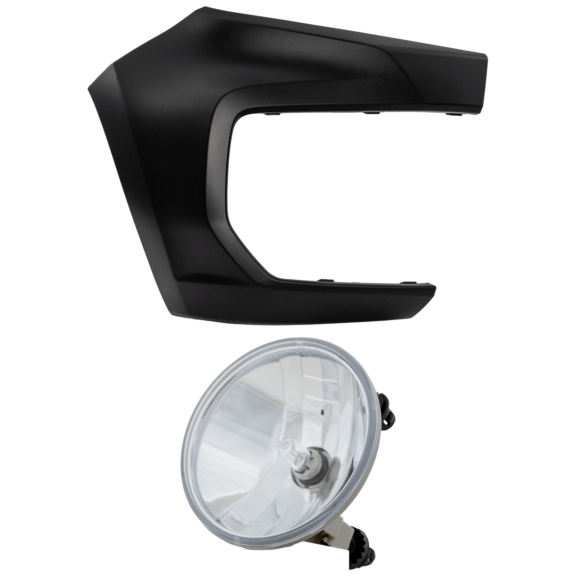 AM COLORADO 21-22 FRONT BUMPER COVER RH 2 pc Kit Primed LT WT Z71 ZR2 w o Off Road Package Models with Fog Light SKU KIT 073026 RR211 Partslink GM1017117 GM2590104 OEM 84922760-15839896