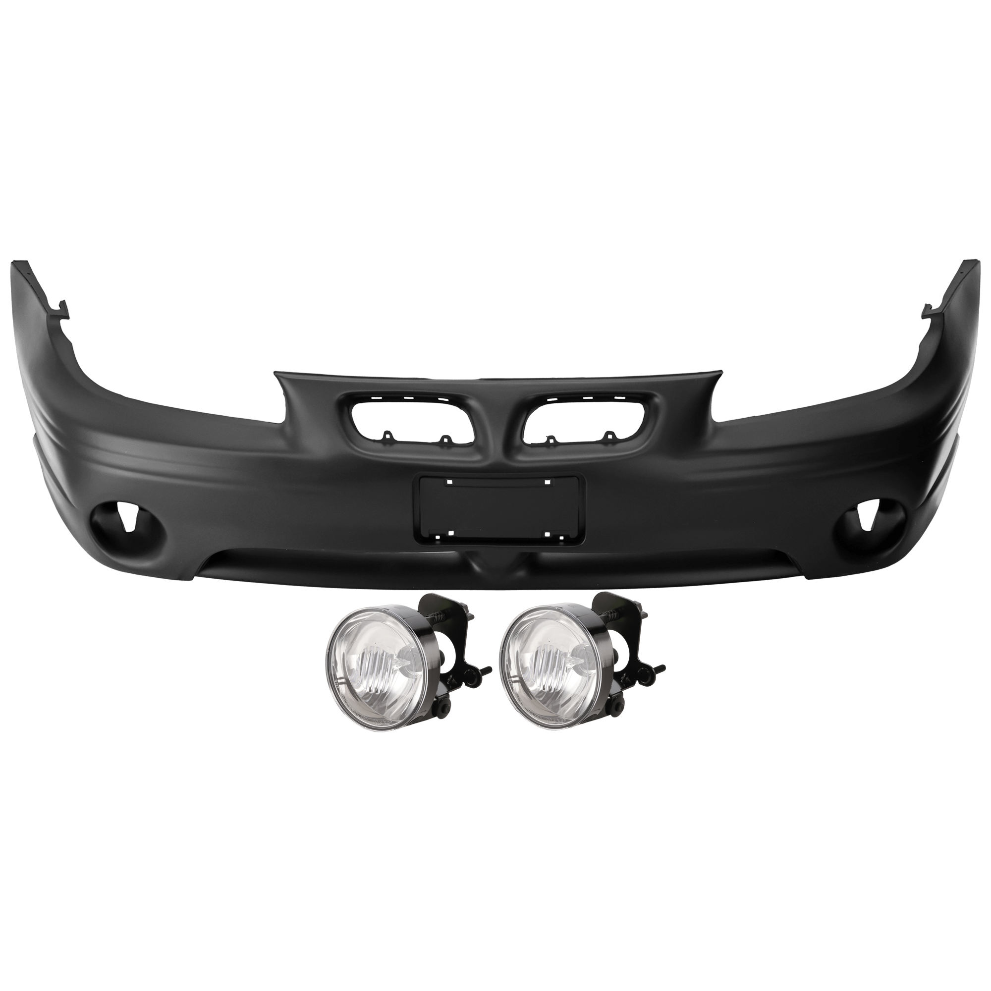 AM GRAND PRIX 97-03 FRONT BUMPER COVER 3 pc Kit Primed GT GTP Models SE 2nd Design with Fog Light SKU KIT 073026 RR226 Partslink GM1000526 GM2592143 OEM 88893300-15770014