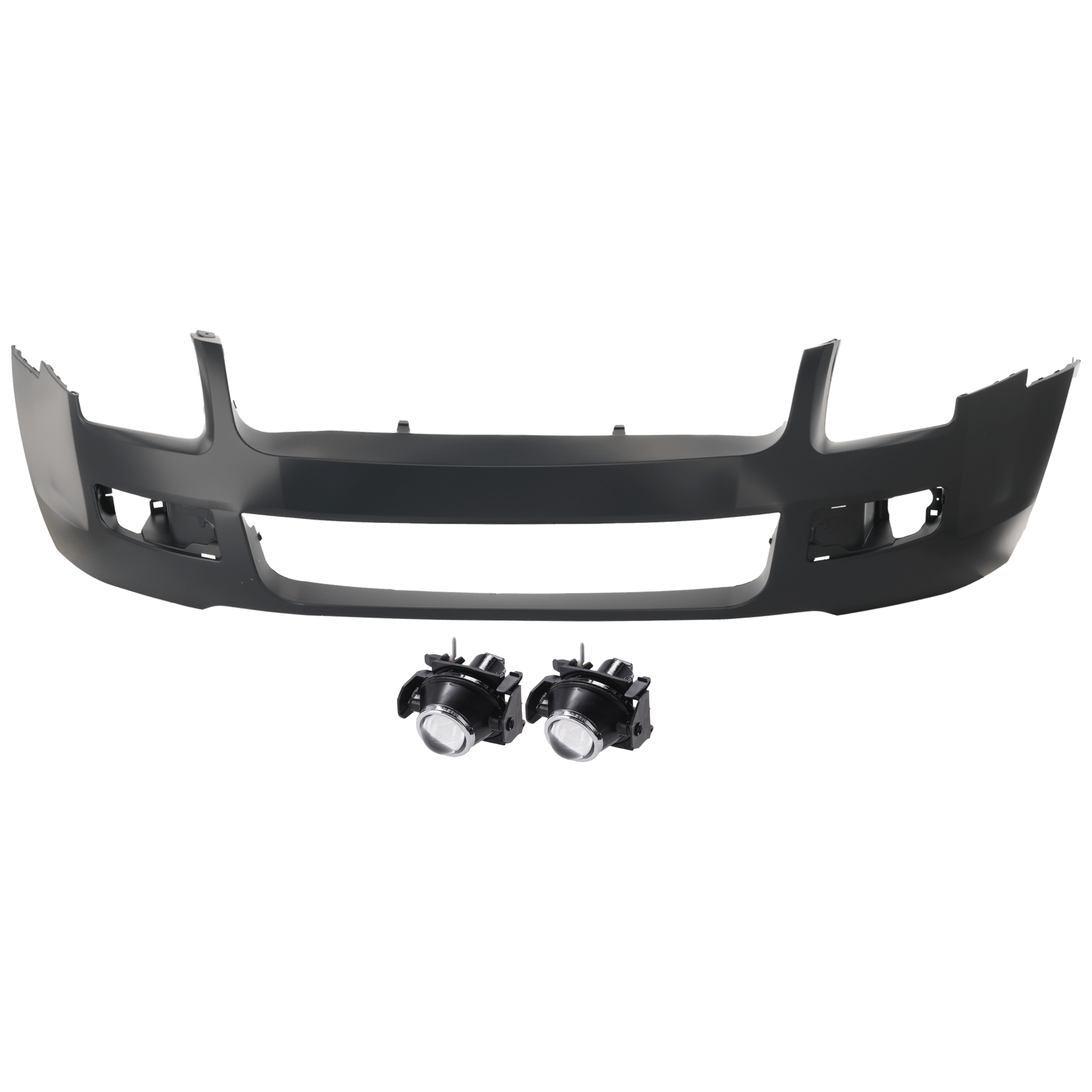 AM FUSION 06-09 FRONT BUMPER COVER 3 pc Kit Primed with Fog Light SKU KIT 073026 RR22 Partslink FO1000596 FO2590110 OEM 6E5Z17D957CAPTM 6E5Z15200A
