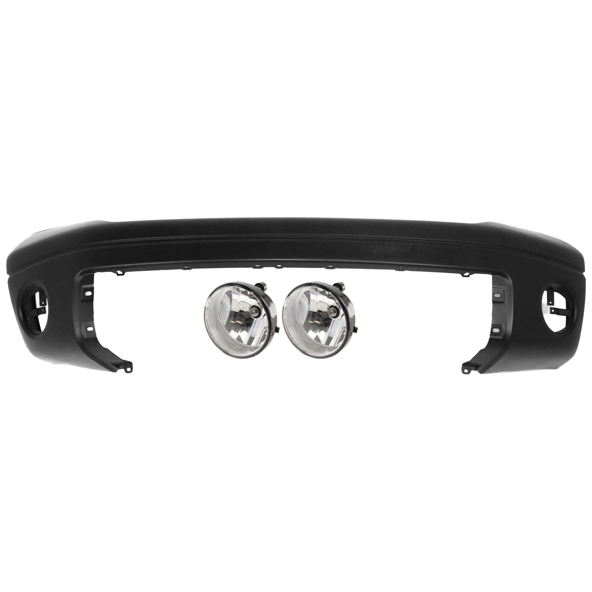 AM TUNDRA 07-13 FRONT BUMPER COVER 3 pc Kit Primed w o Sensor Holes Limited Rock Warrior Sport Appearance with Fog Light SKU KIT 073026 RR230 Partslink TO1000332 TO2592117 OEM 521190C944-81210AA030