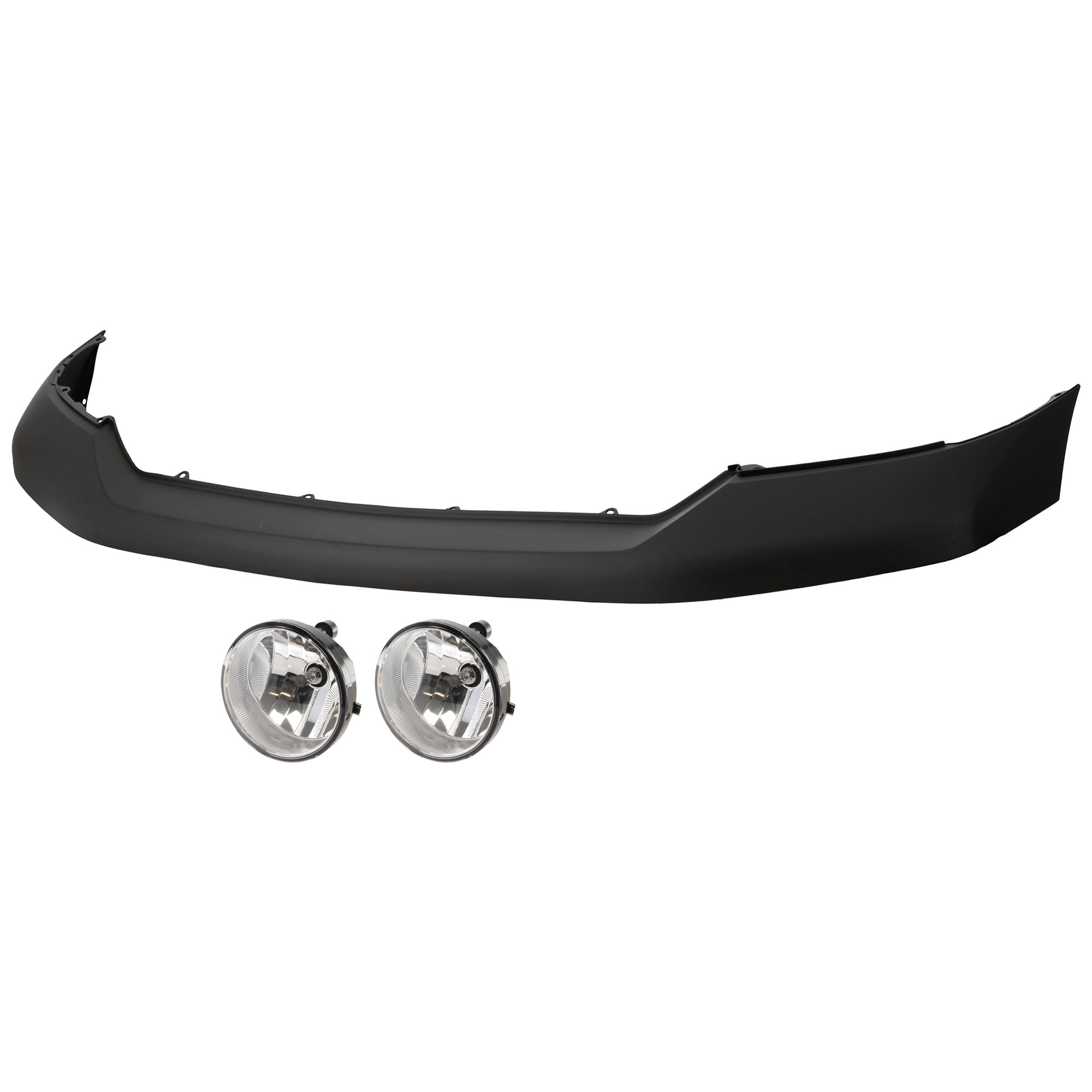 AM TUNDRA 07-13 FRONT BUMPER COVER Upper 3 pc Kit Primed used w Steel bumper with Fog Light SKU KIT 073026 RR37 Partslink TO1014100 TO2592117 OEM 521290C901-81210AA030