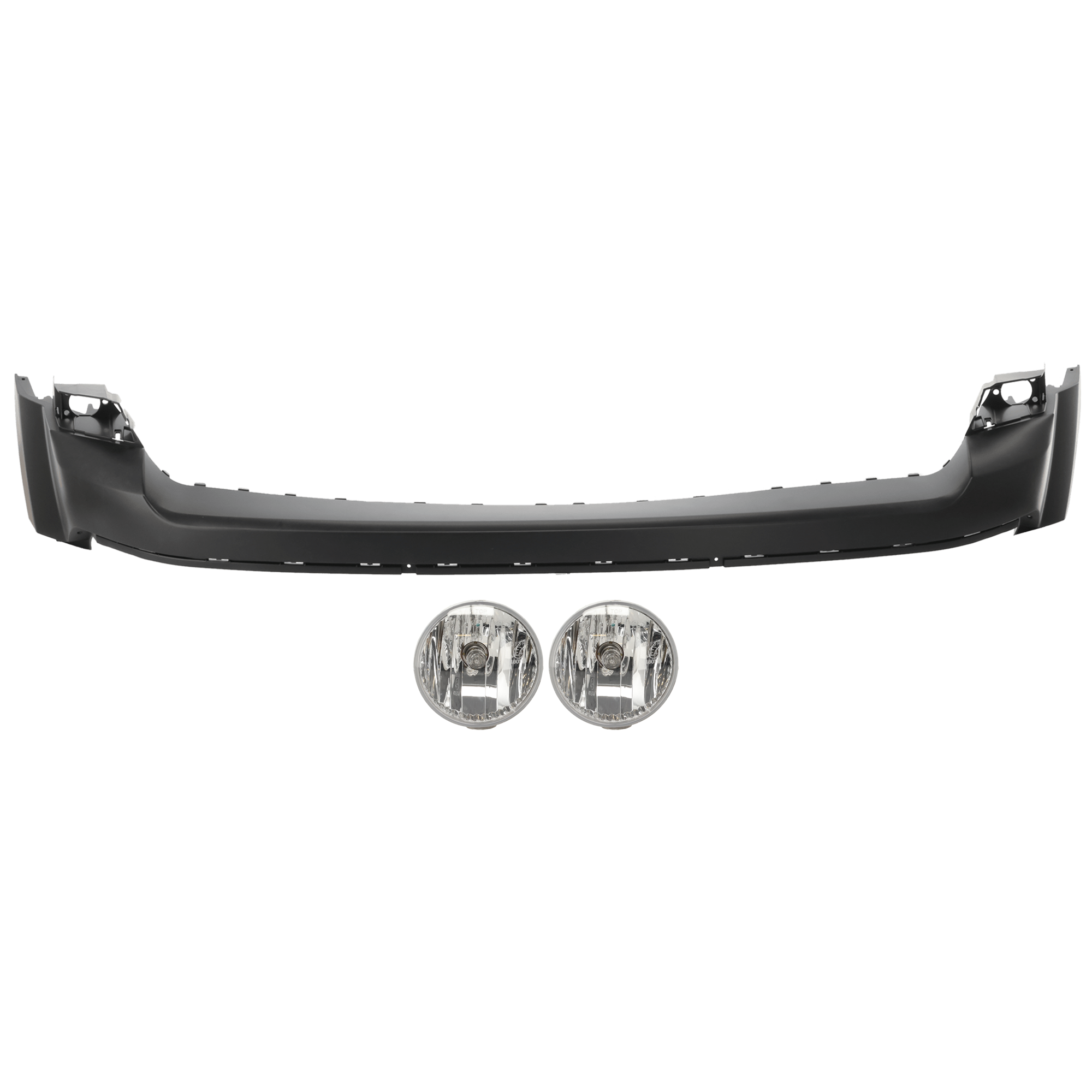 AM PATRIOT 11-17 FRONT BUMPER COVER Upper 3 pc Kit Primed with Fog Light SKU KIT 073026 RR43 Partslink CH1014103 CH2594104 OEM 68091521AA 68081399AB