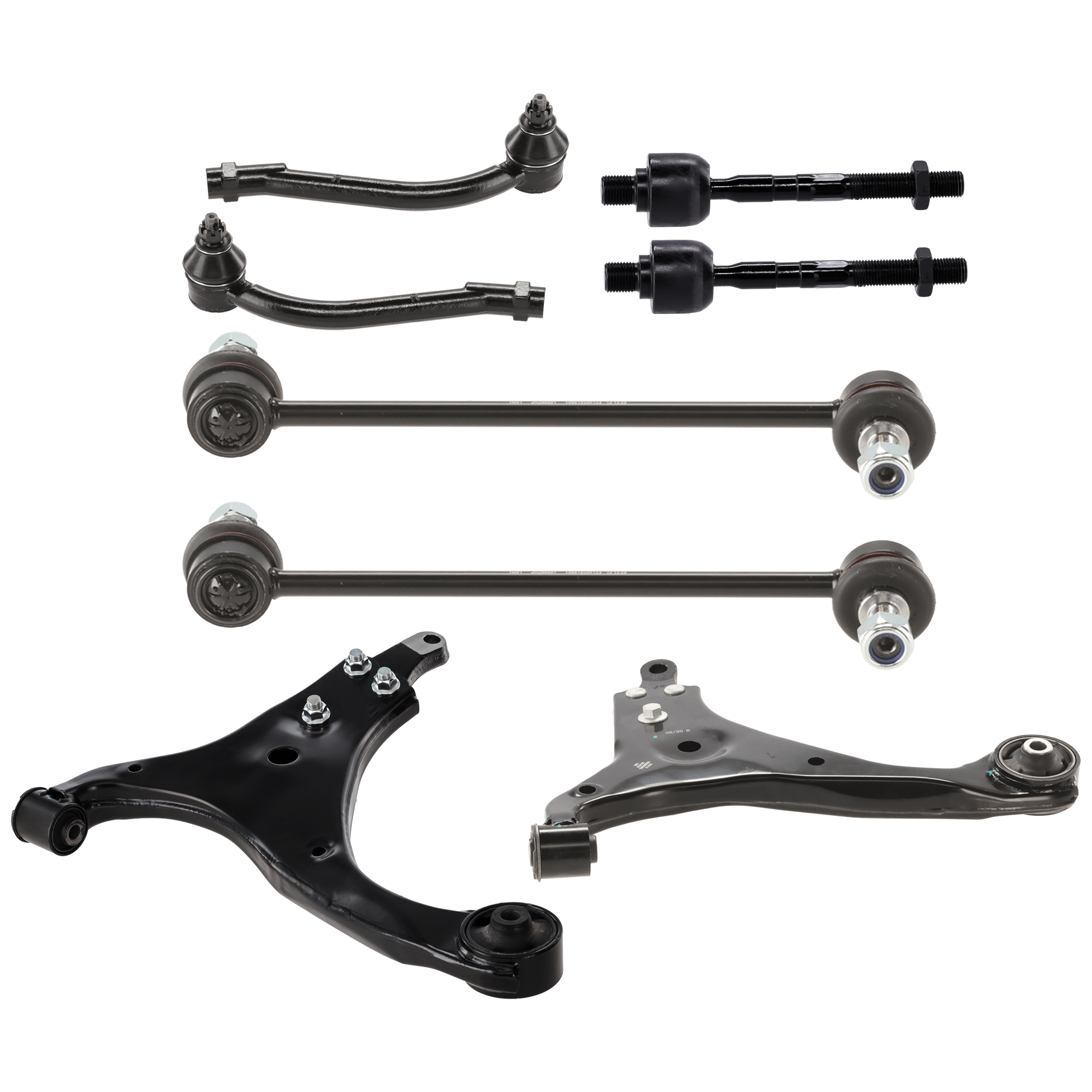AM ELANTRA 07-12 FRONT SUSPENSION KIT 8 pc Kit with Control Arm Tie Rod End and Sway Bar Link SKU KIT 073124-16 OEM 545002H000-545002H100-545012H0